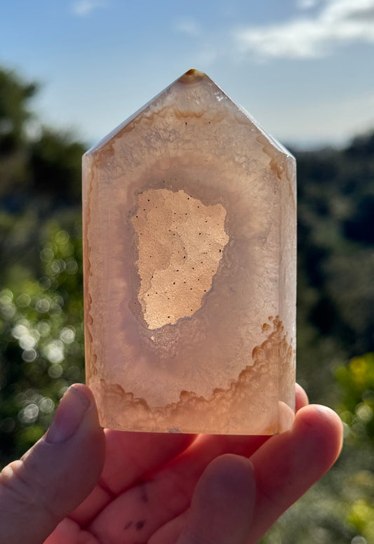 Druzy Agate Obelisk 4