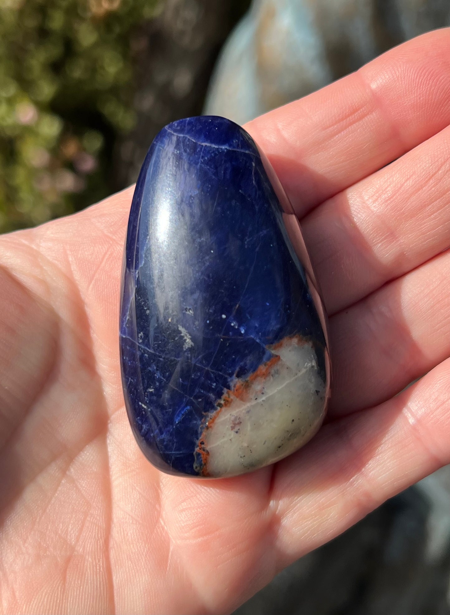 Sodalite Tear drop Palm Stone