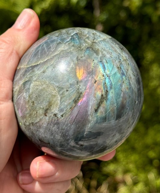 Labradorite Sphere Purple/Mermaid