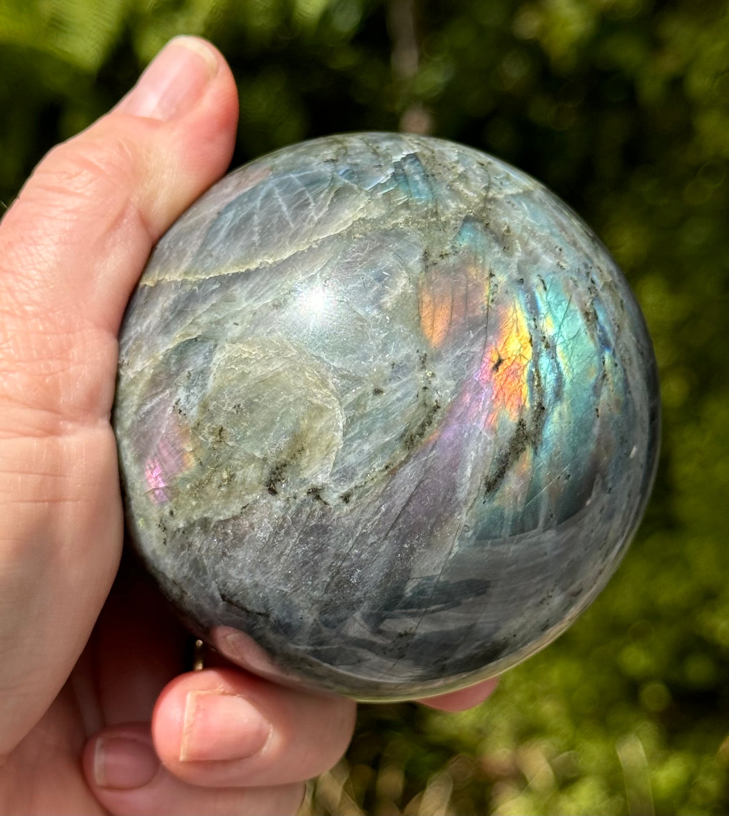 Labradorite Sphere Purple/Mermaid