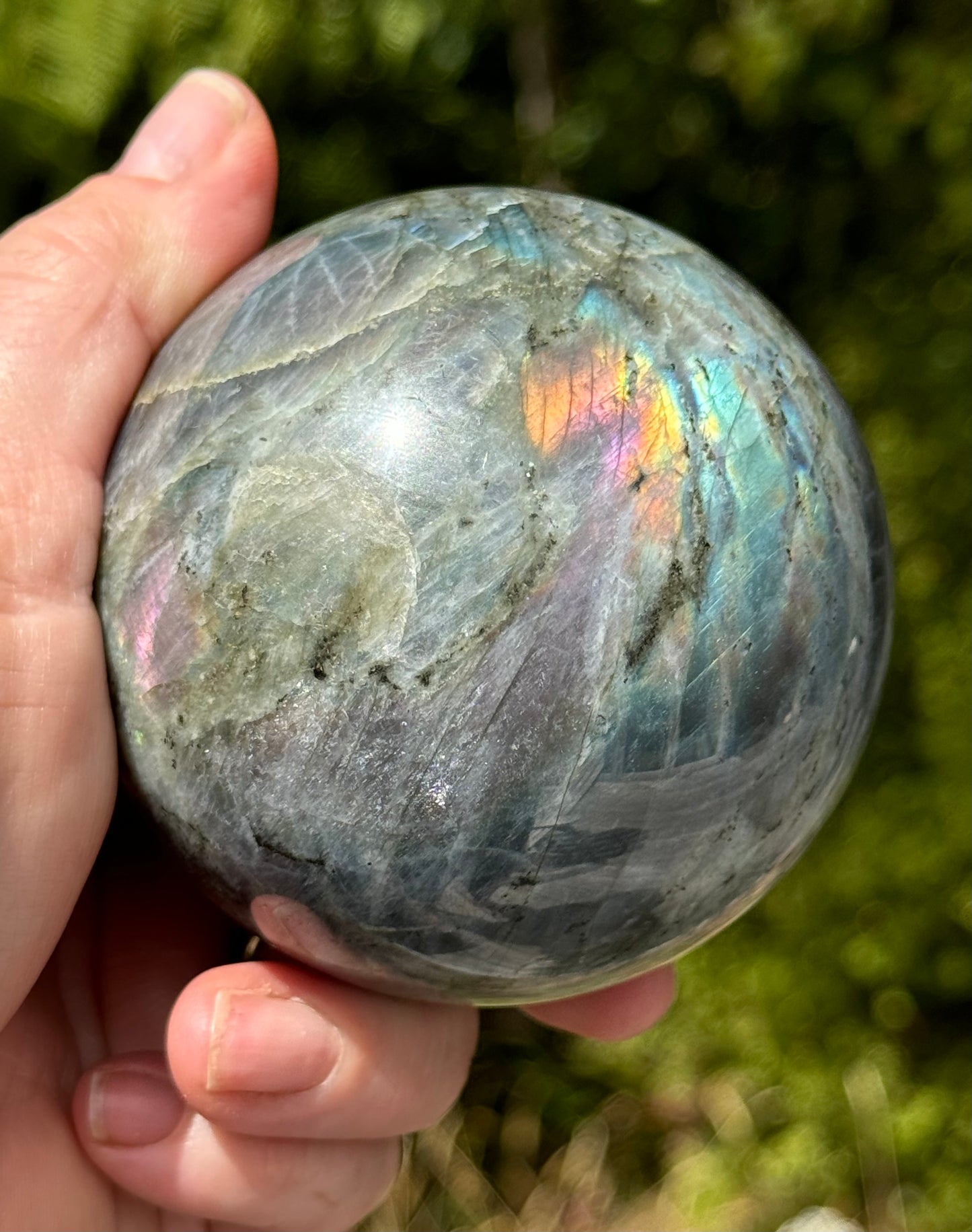 Labradorite Sphere Purple/Mermaid