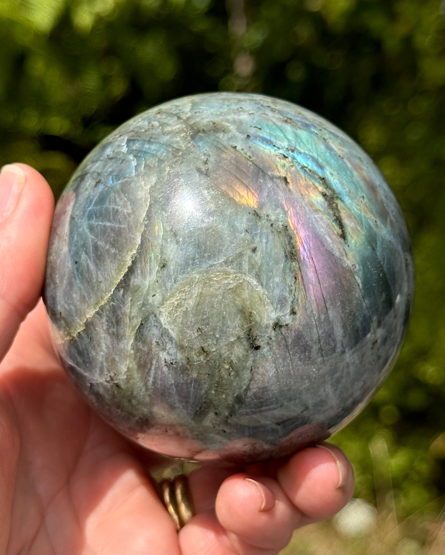 Labradorite Sphere Purple/Mermaid