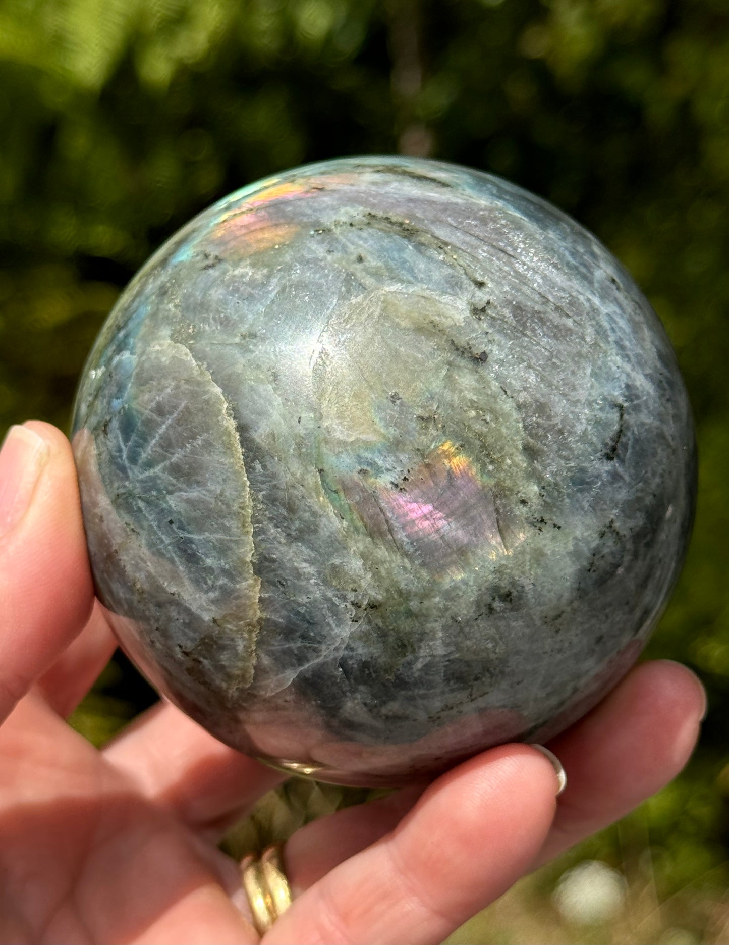 Labradorite Sphere Purple/Mermaid