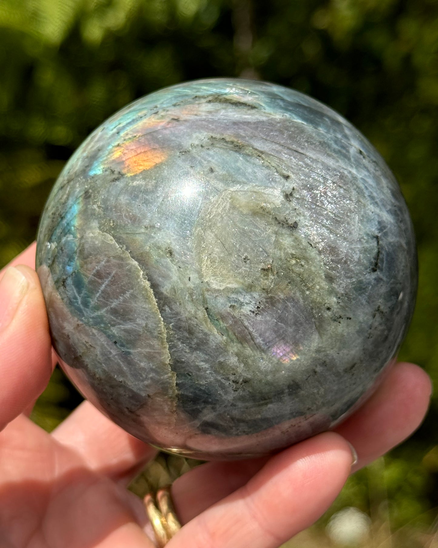 Labradorite Sphere Purple/Mermaid