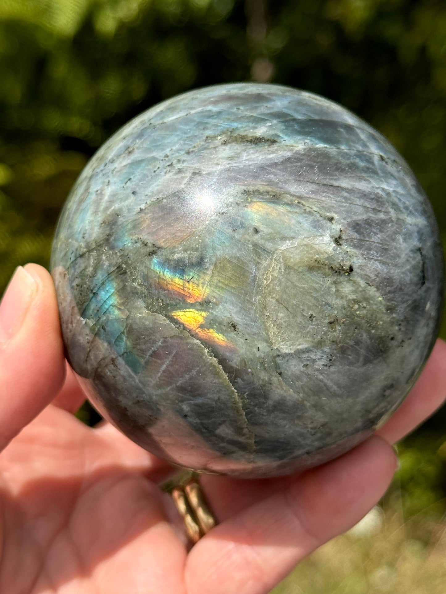 Labradorite Sphere Purple/Mermaid