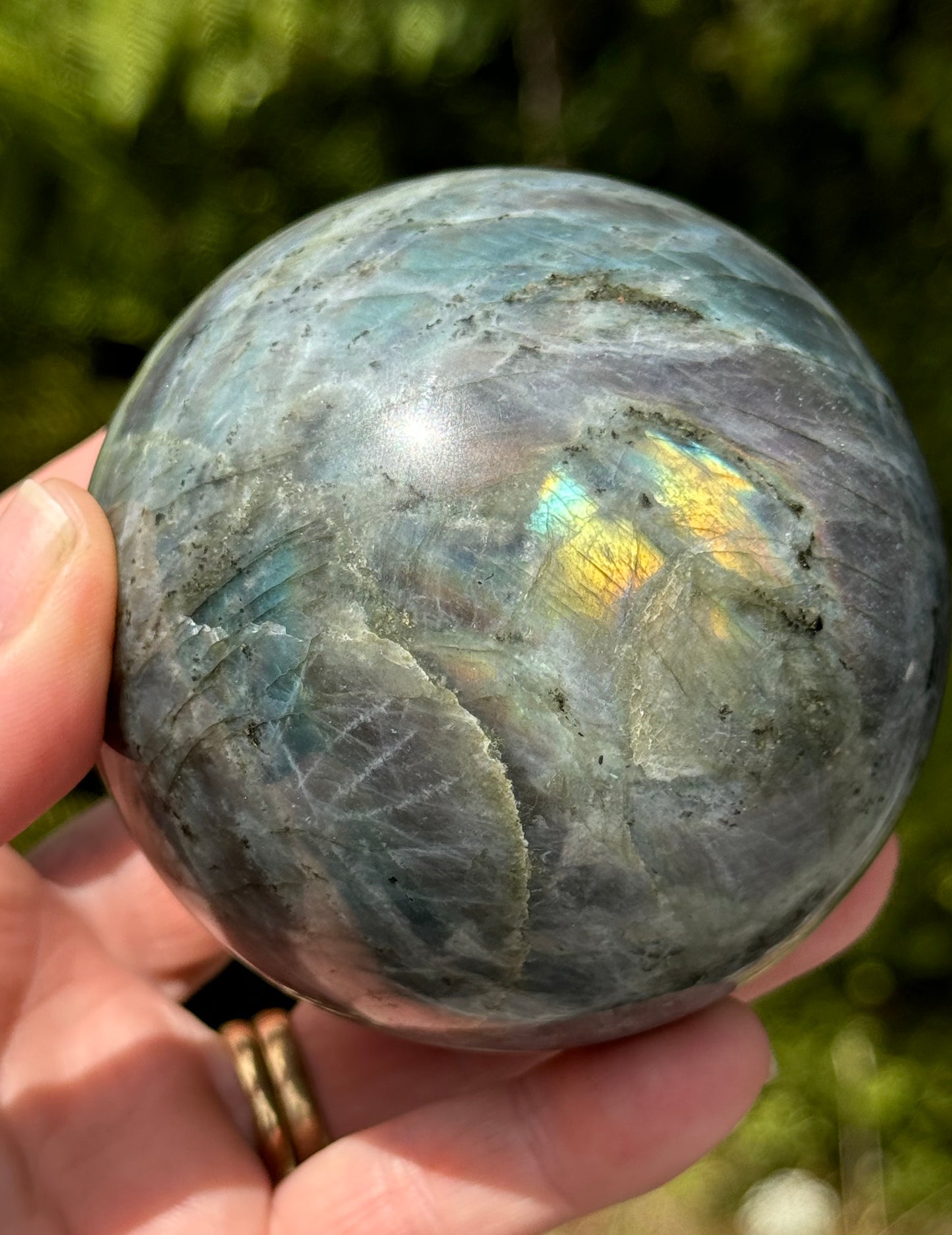 Labradorite Sphere Purple/Mermaid