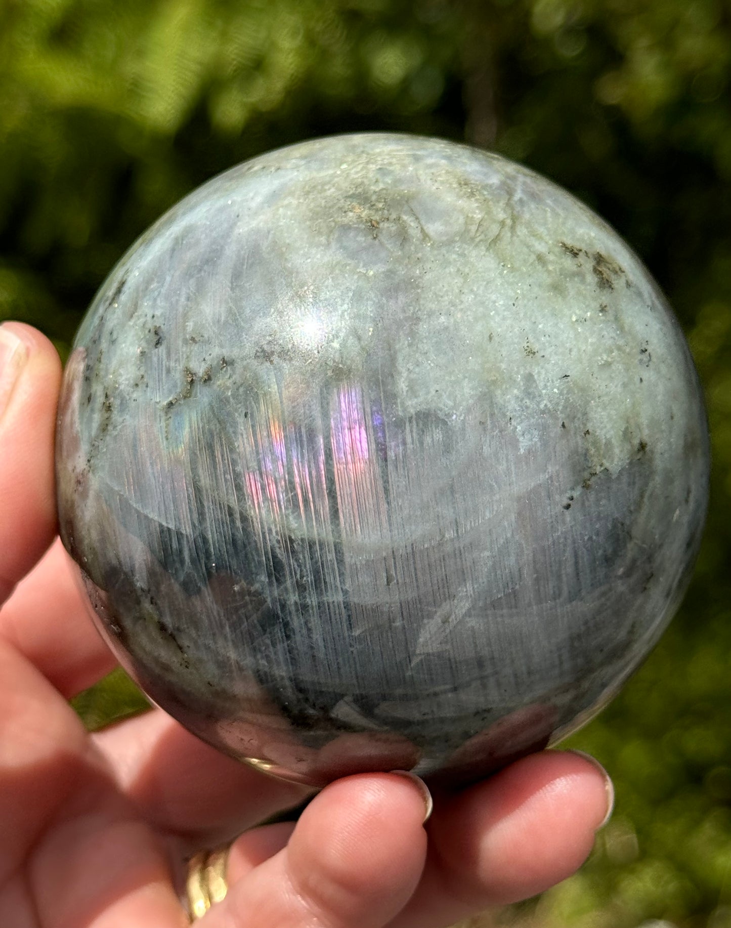 Labradorite Sphere Purple/Mermaid