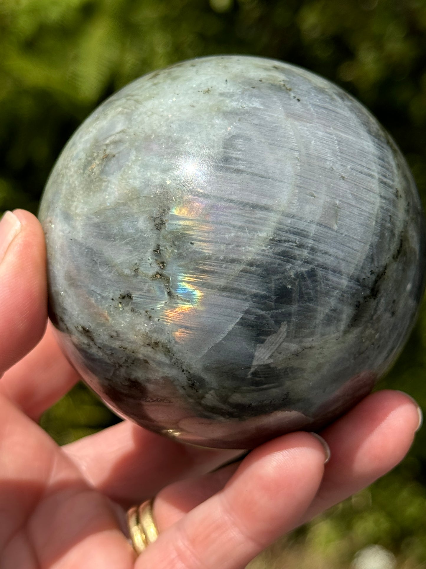 Labradorite Sphere Purple/Mermaid