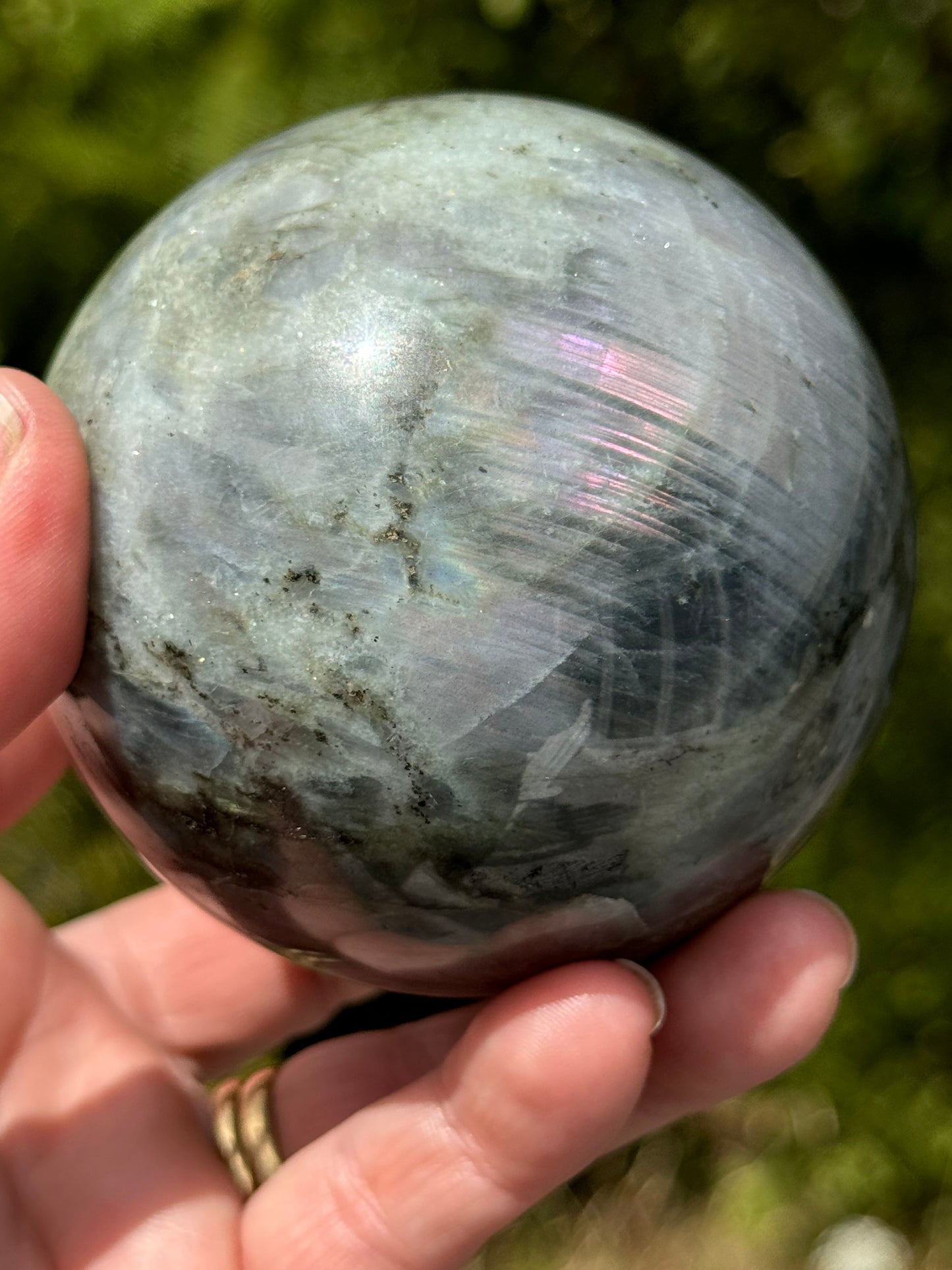 Labradorite Sphere Purple/Mermaid