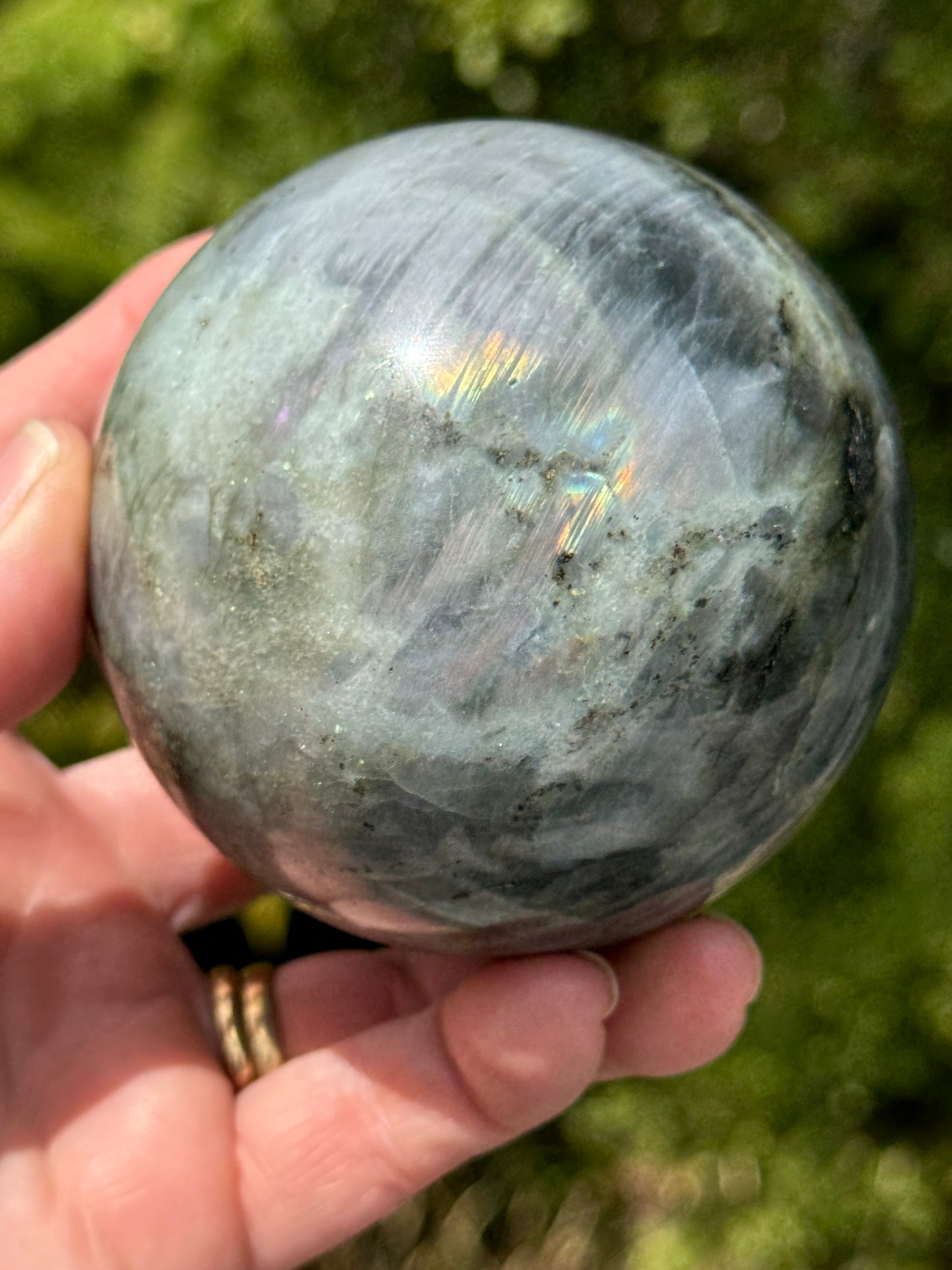 Labradorite Sphere Purple/Mermaid