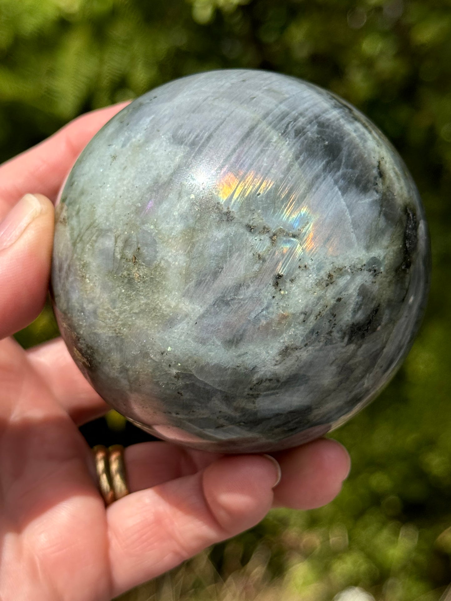 Labradorite Sphere Purple/Mermaid