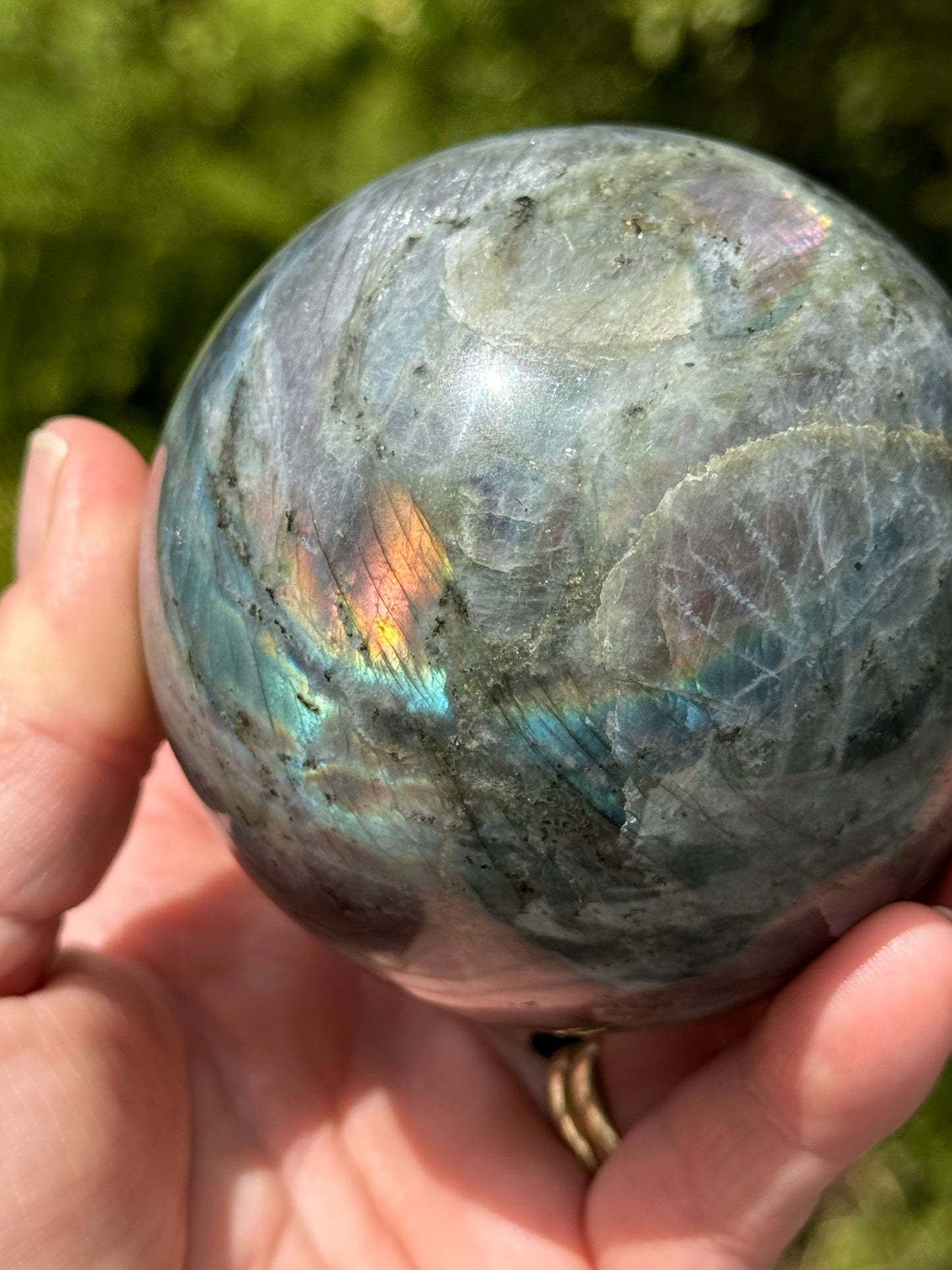 Labradorite Sphere Purple/Mermaid