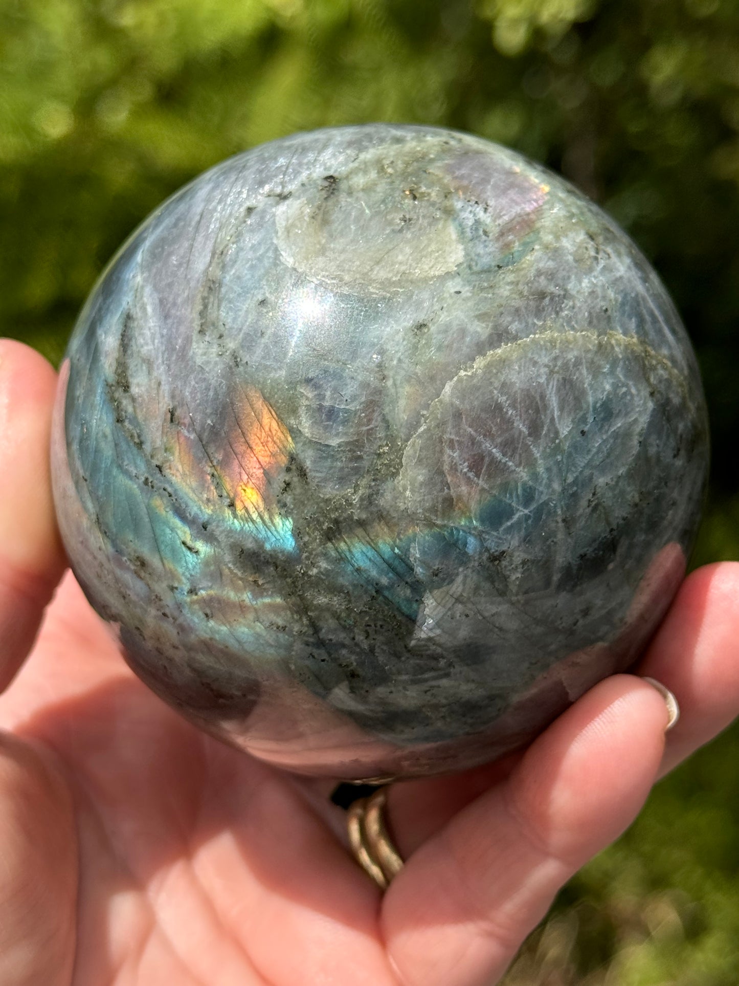 Labradorite Sphere Purple/Mermaid