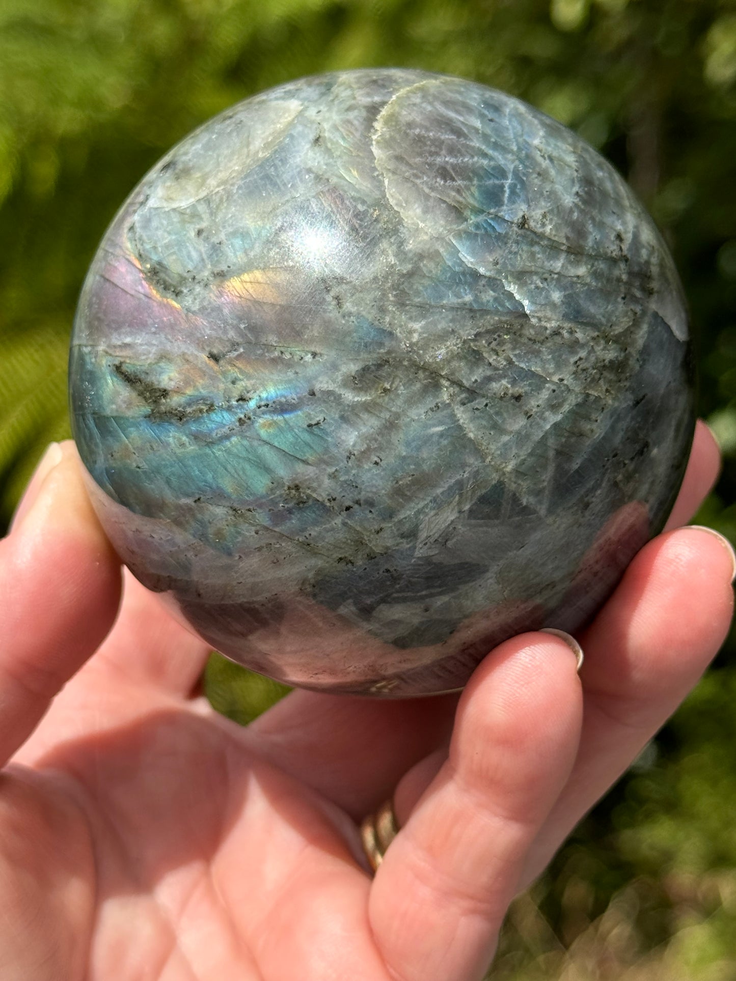 Labradorite Sphere Purple/Mermaid