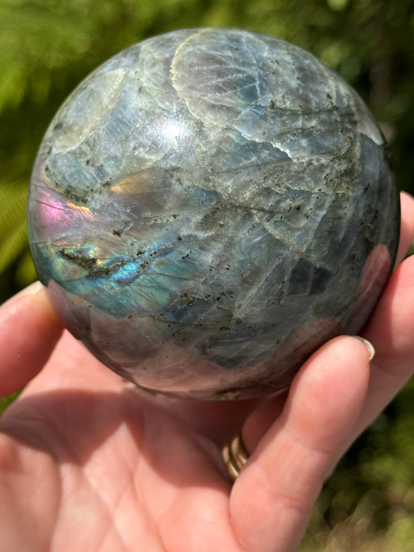 Labradorite Sphere Purple/Mermaid