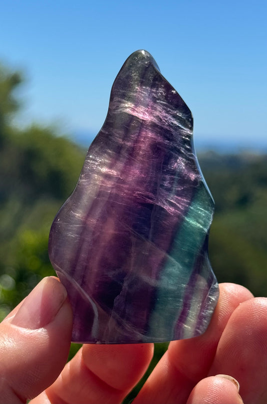 Rainbow Fluorite Flame