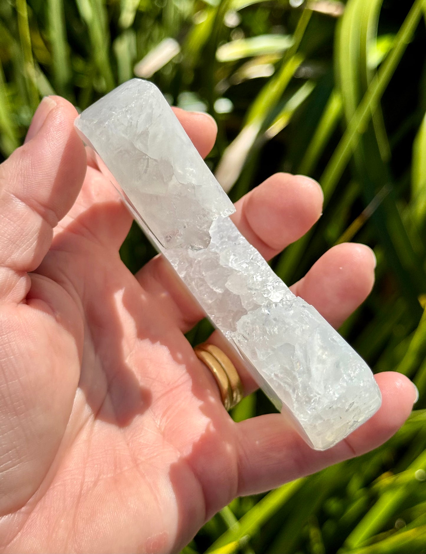 Druzy Agate Crescent Moon 1