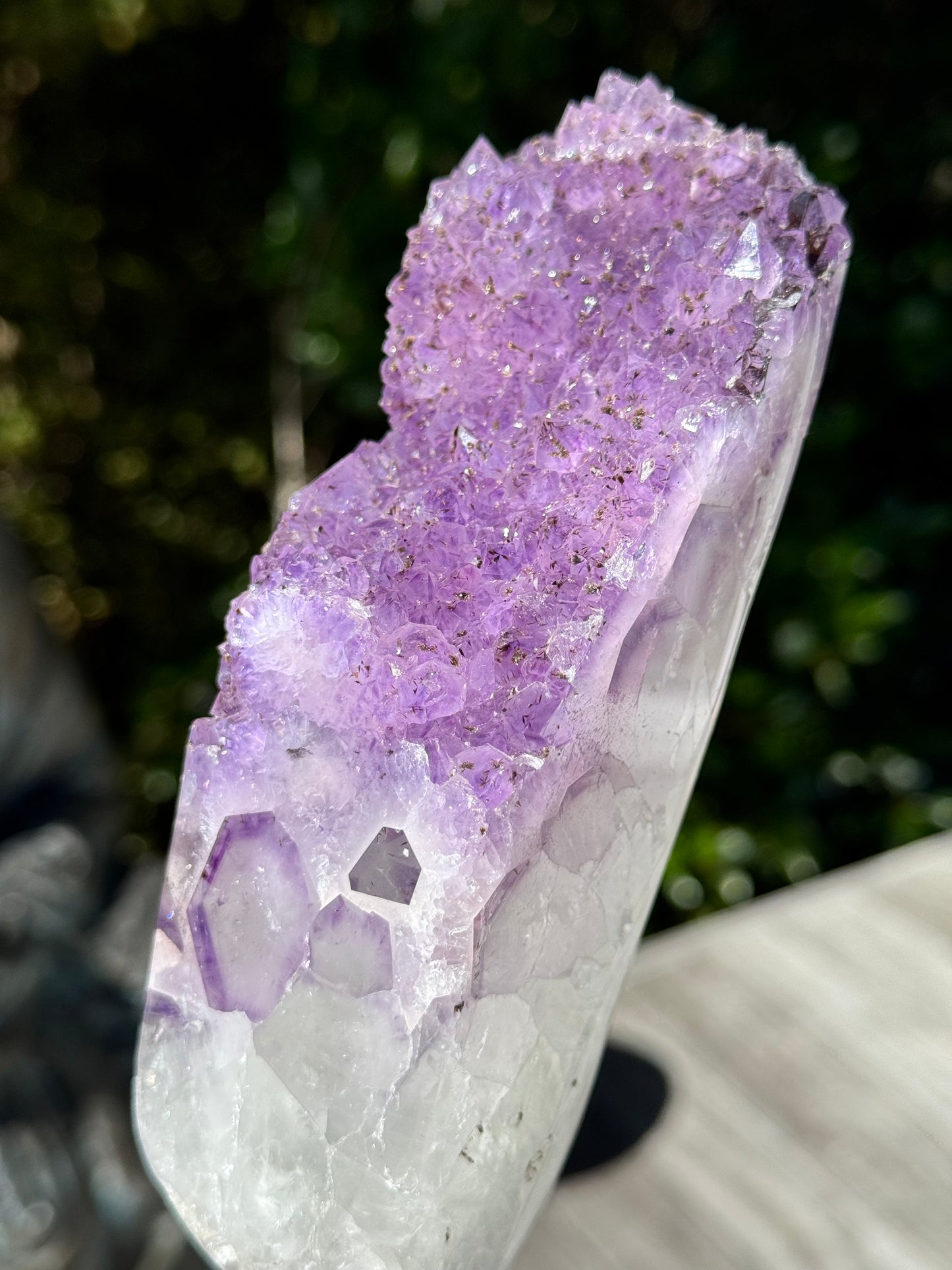 Amethyst Cluster On a stand