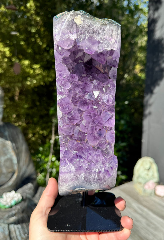 Amethyst Cluster On a stand 2