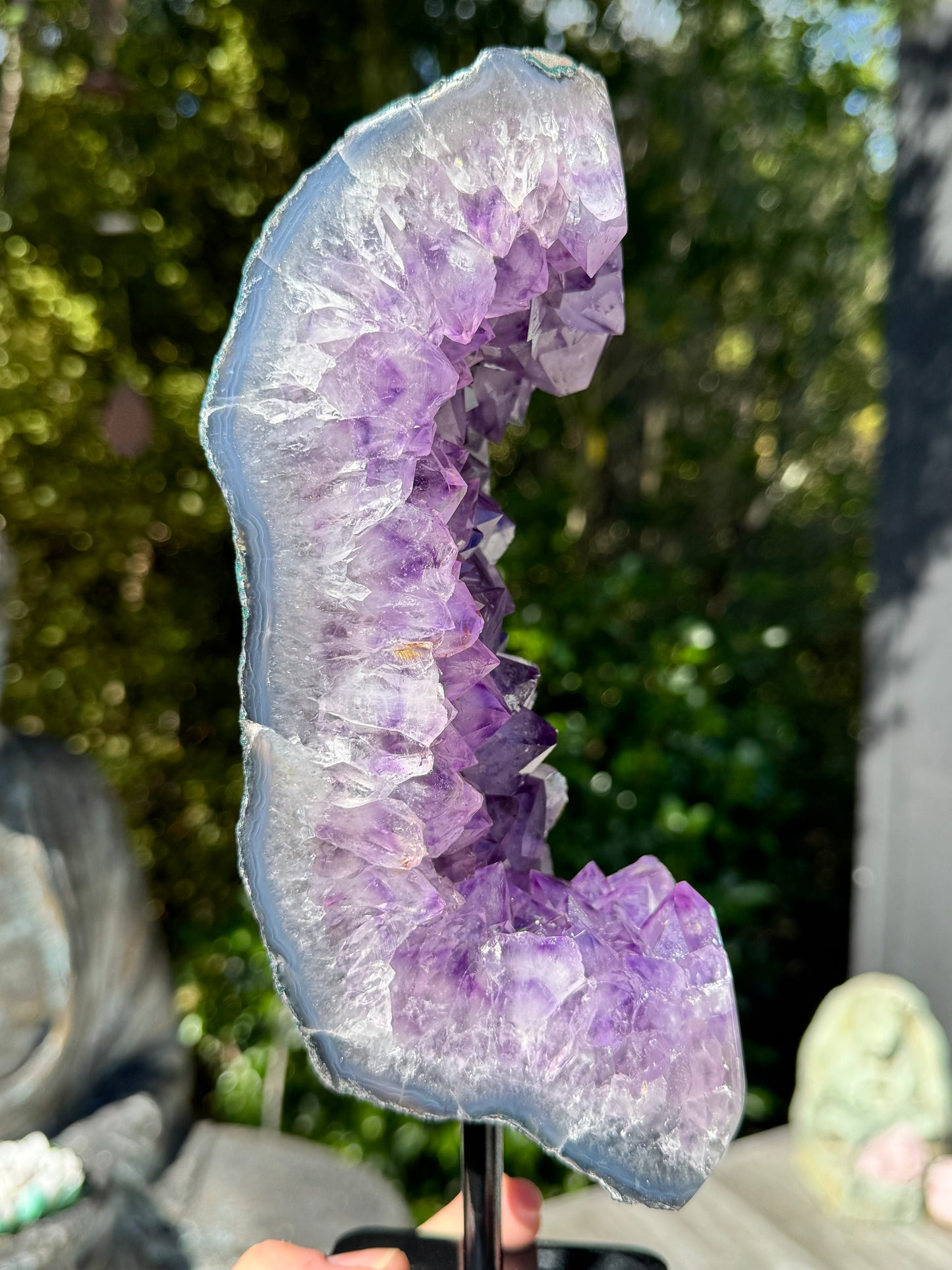Amethyst Cluster On a stand 2