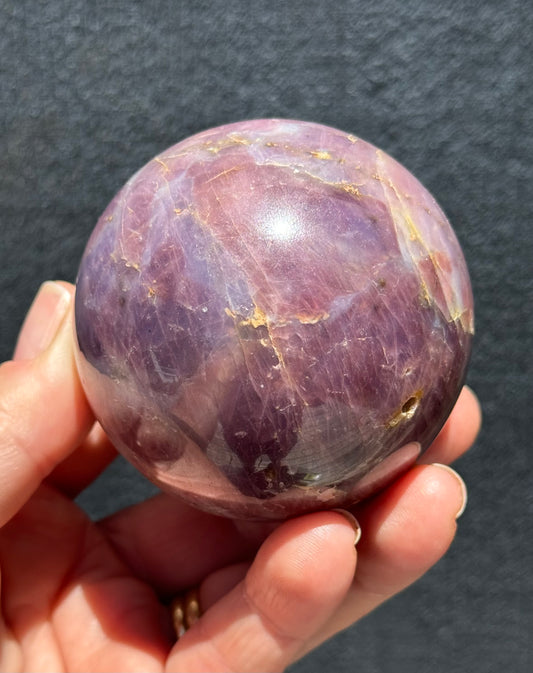 Lavender Star Rose Quartz Sphere