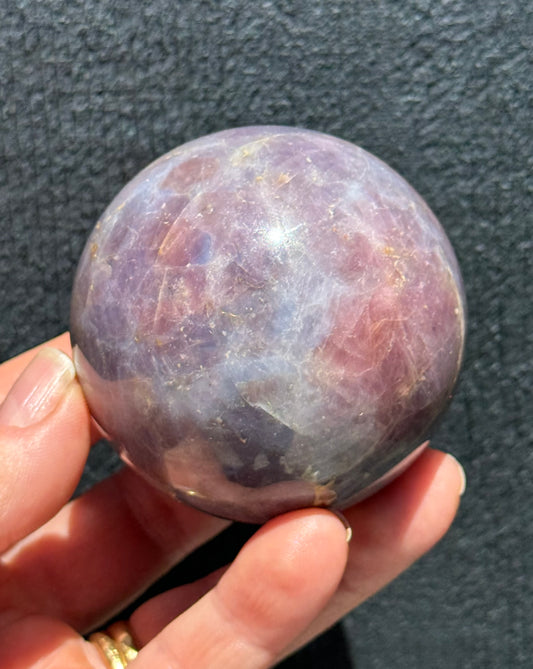 Lavender Star Rose Quartz Sphere