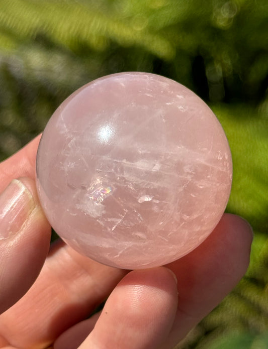 Star Rose Quartz Sphere