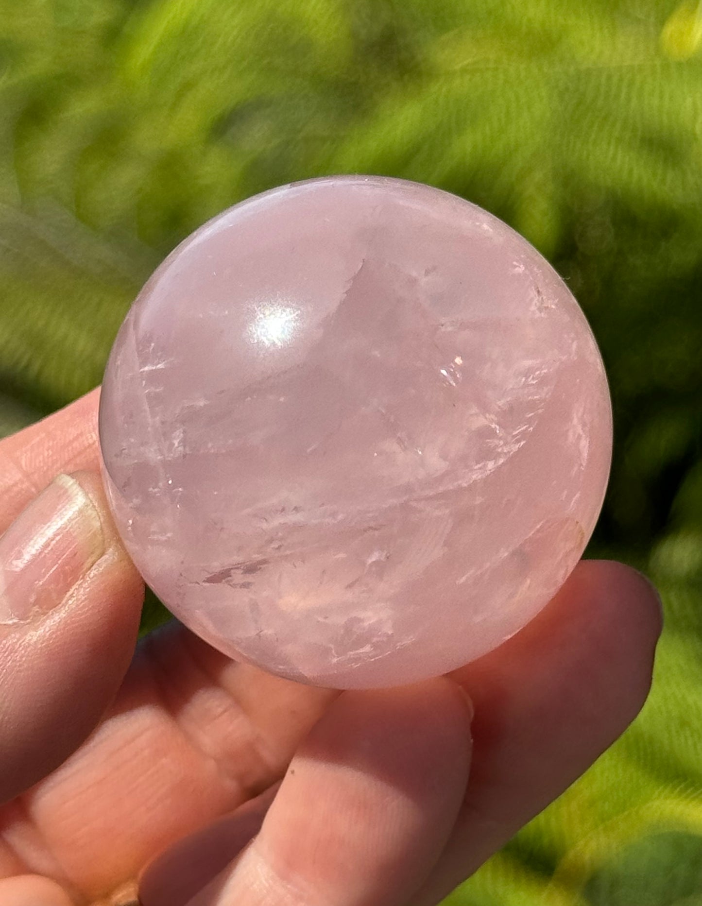 Star Rose Quartz Sphere