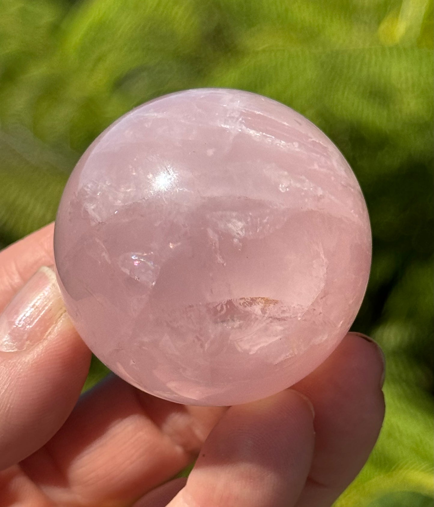 Star Rose Quartz Sphere