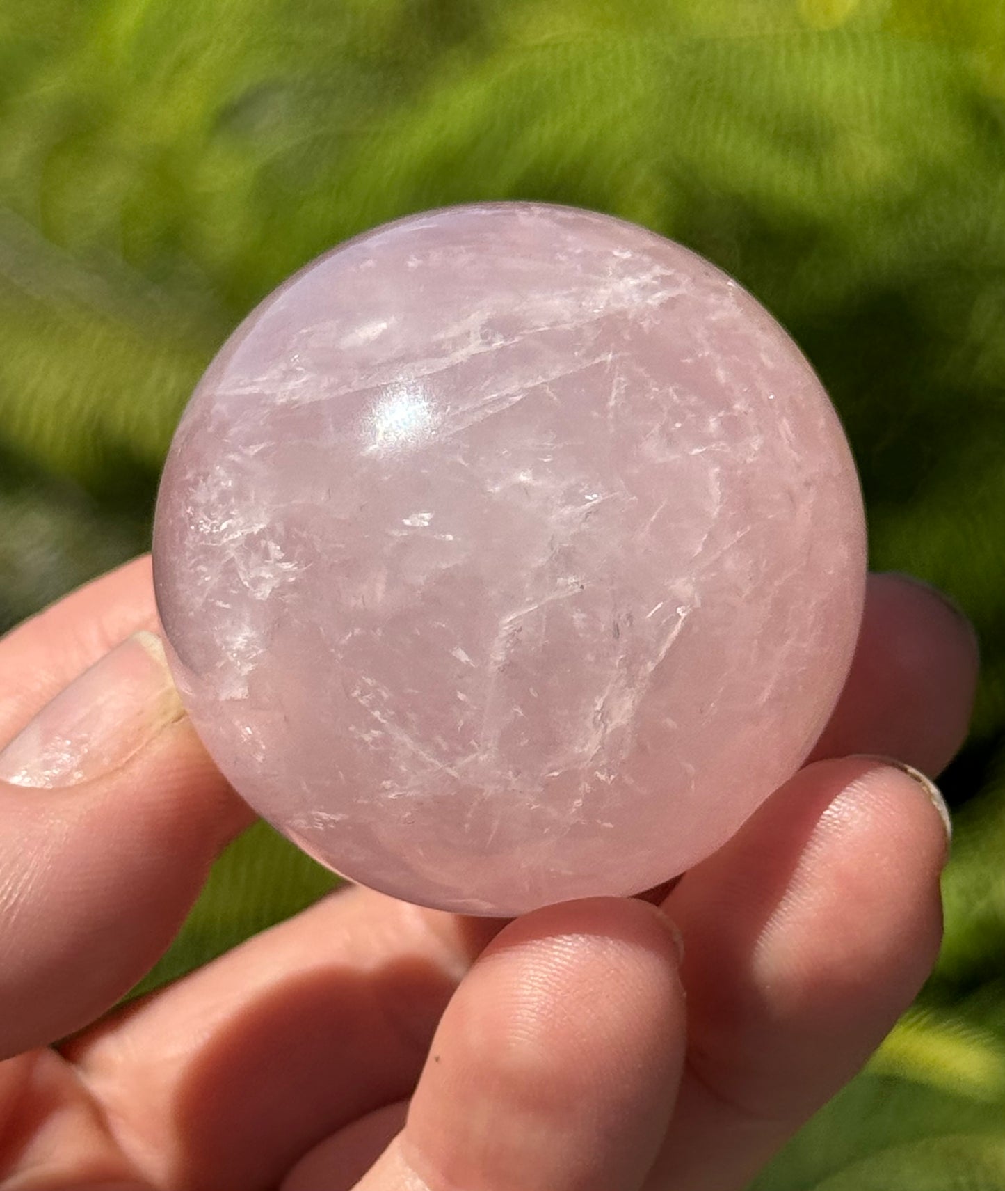 Star Rose Quartz Sphere