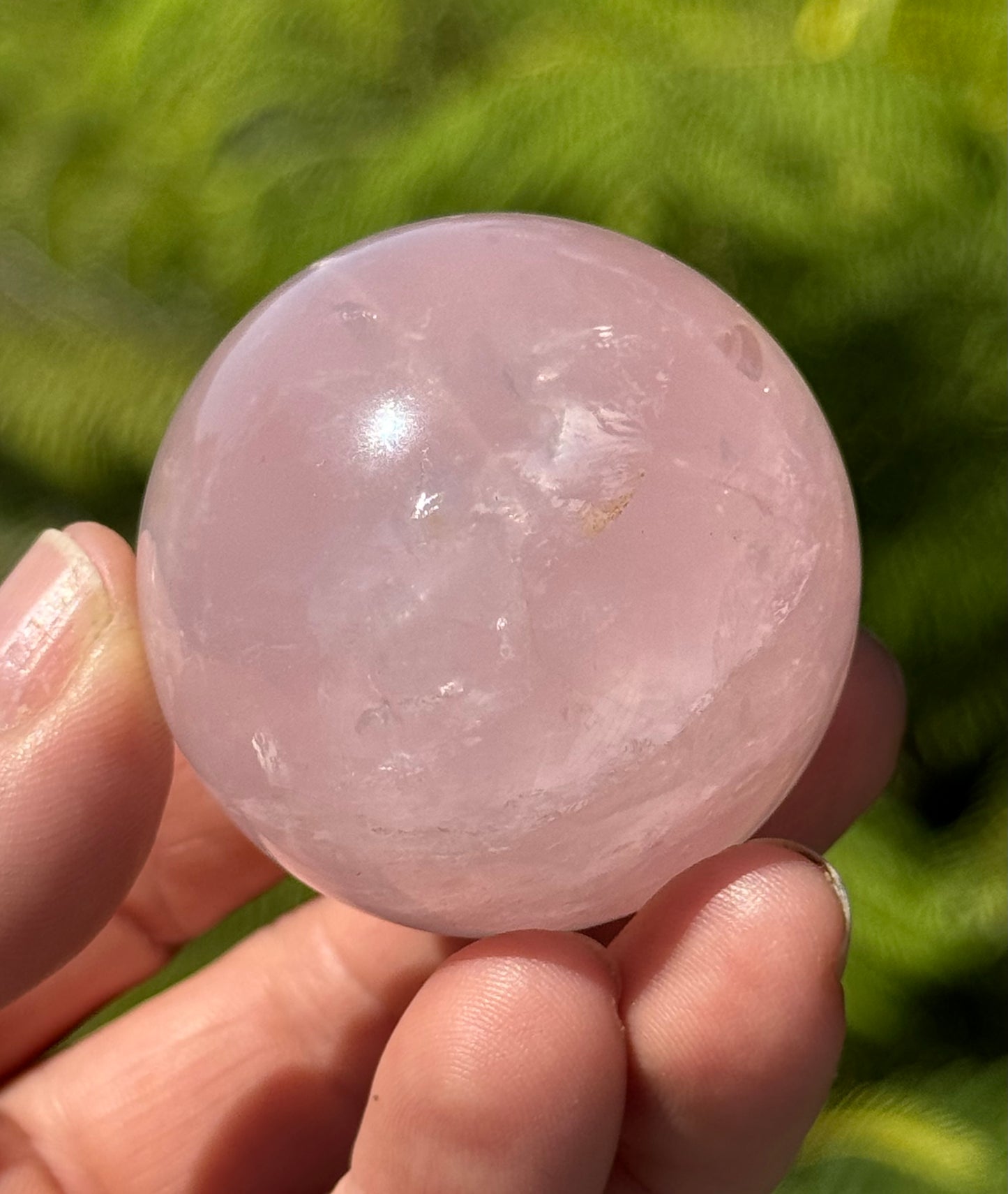 Star Rose Quartz Sphere