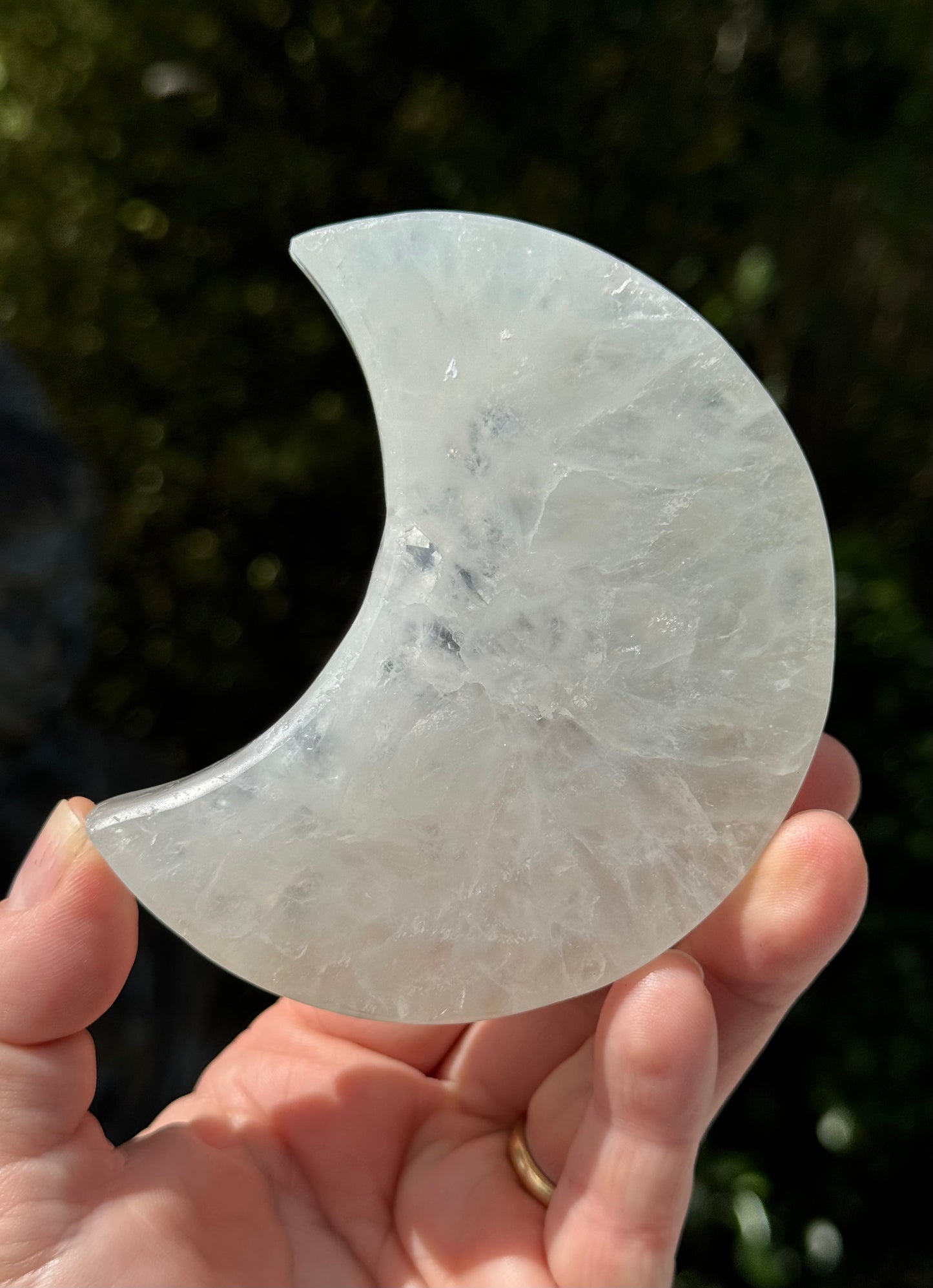 Druzy Agate Crescent Moon 2