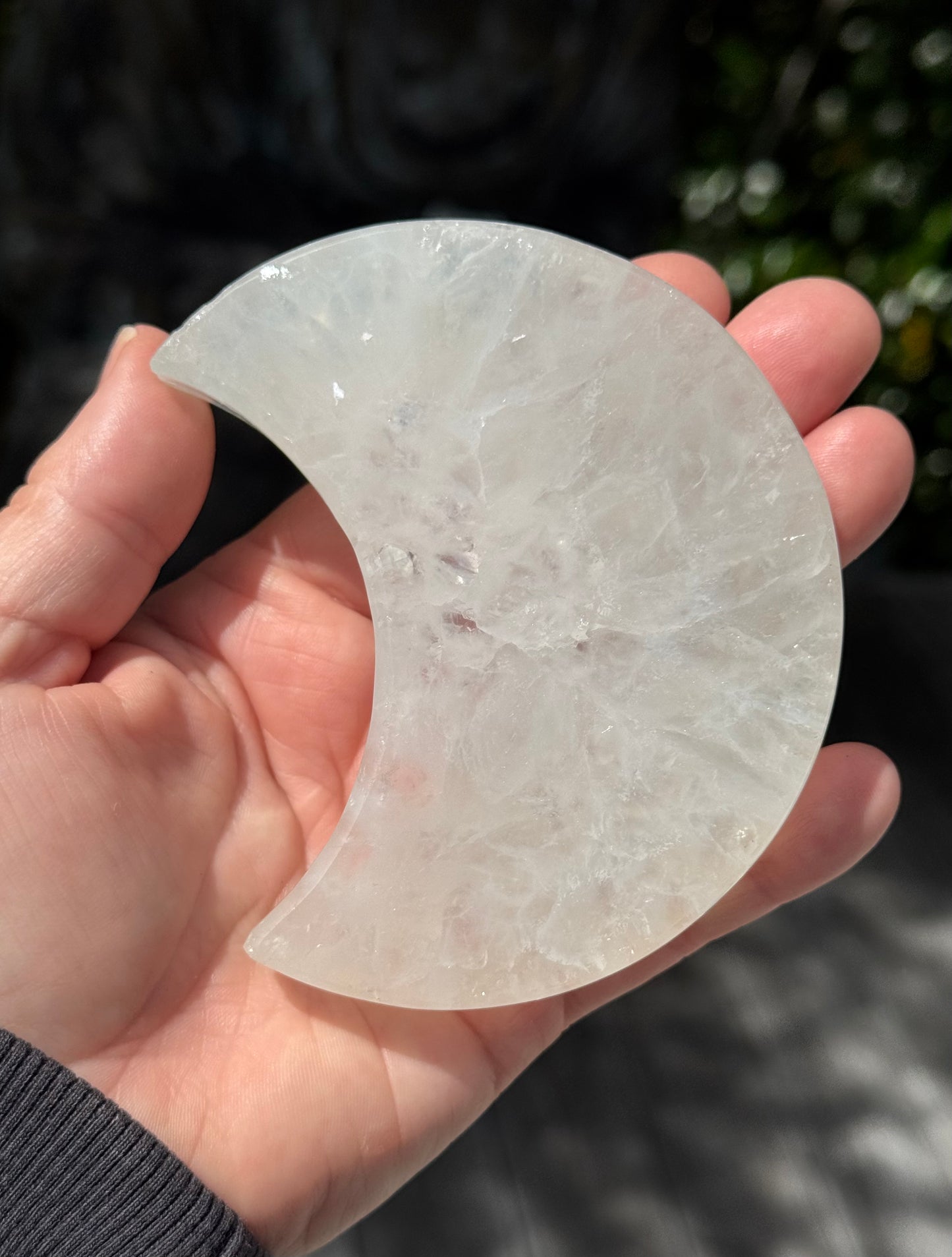 Druzy Agate Crescent Moon 2