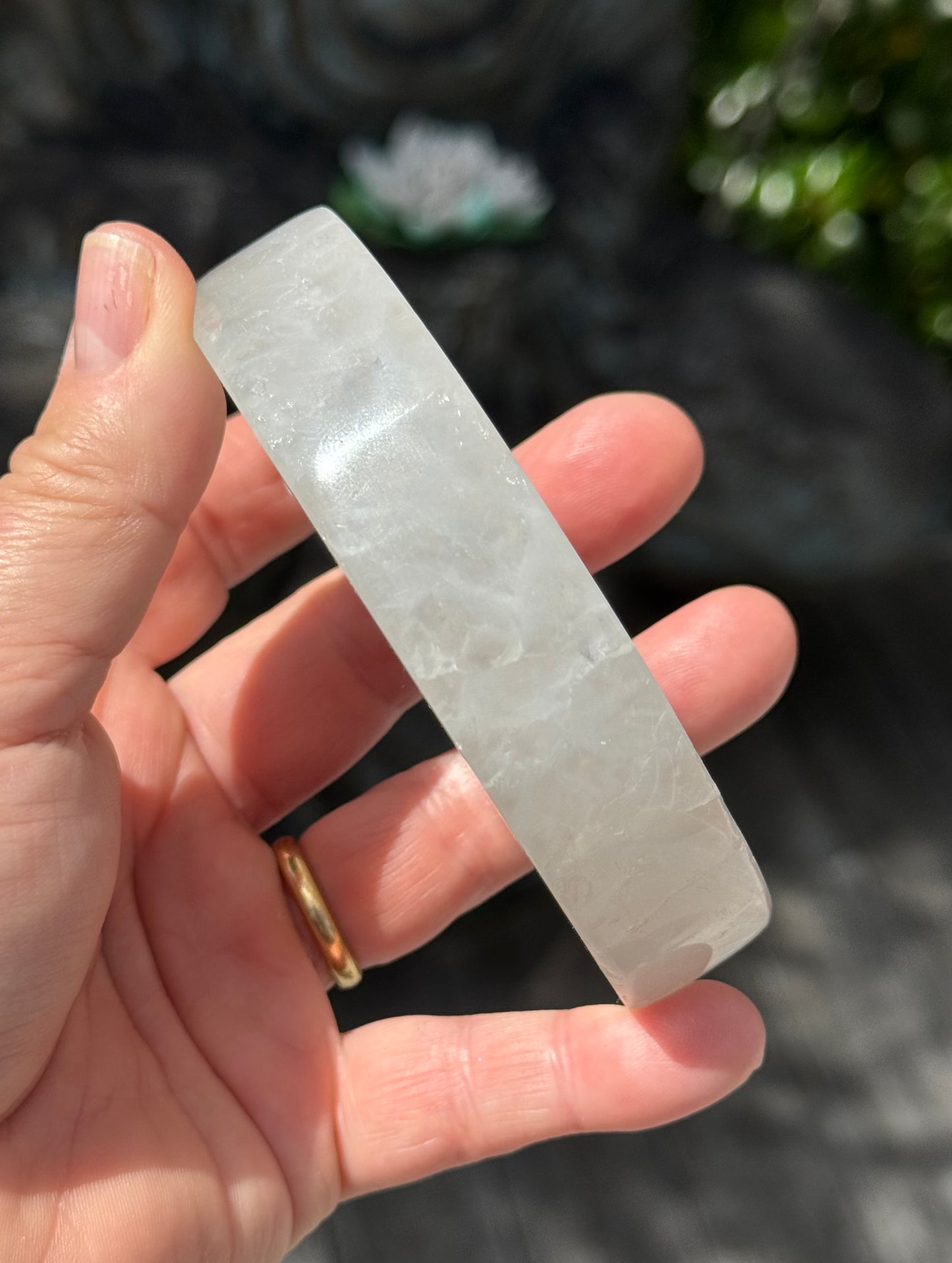 Druzy Agate Crescent Moon 2