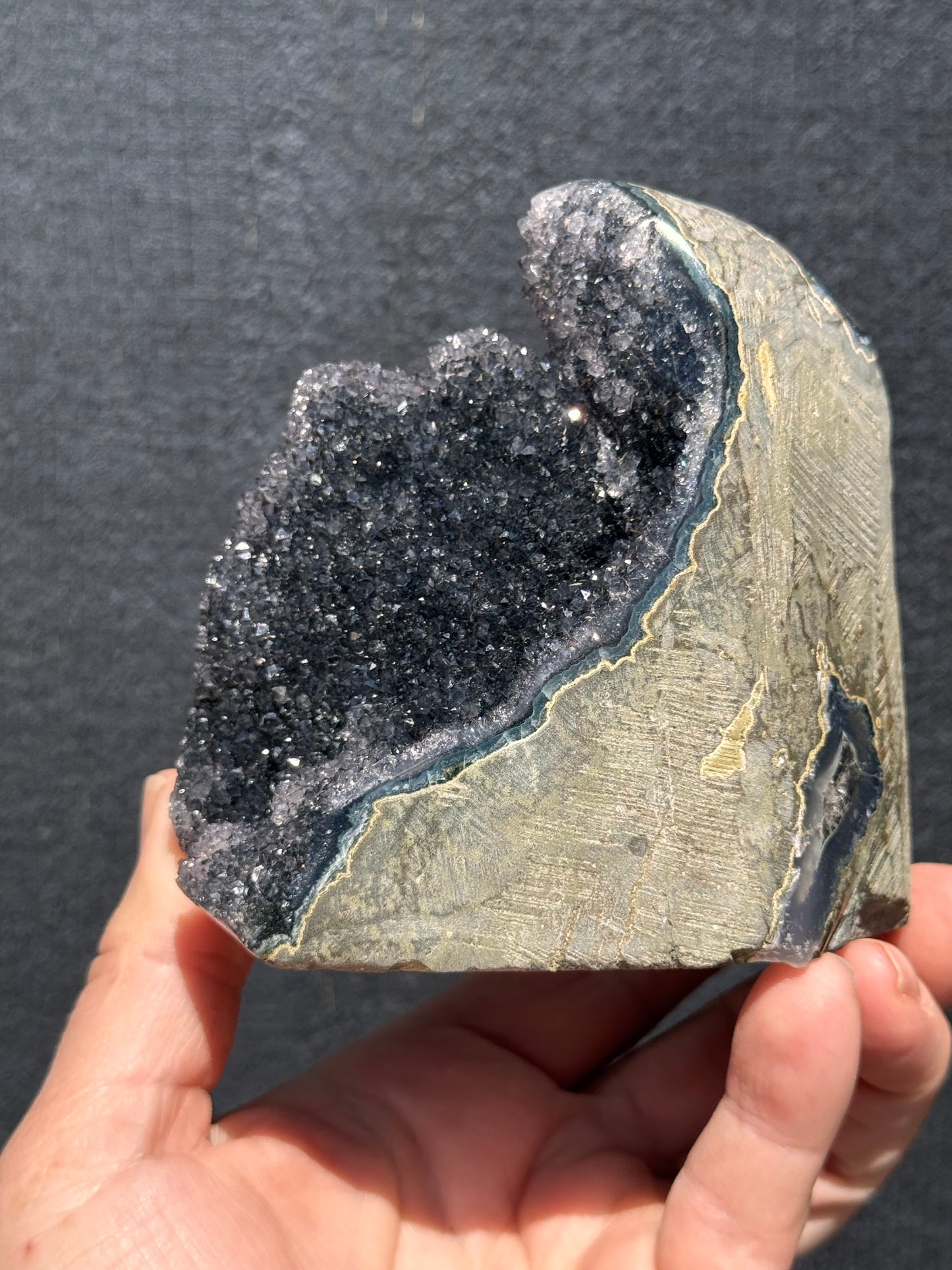 Black Amethyst cut base 6