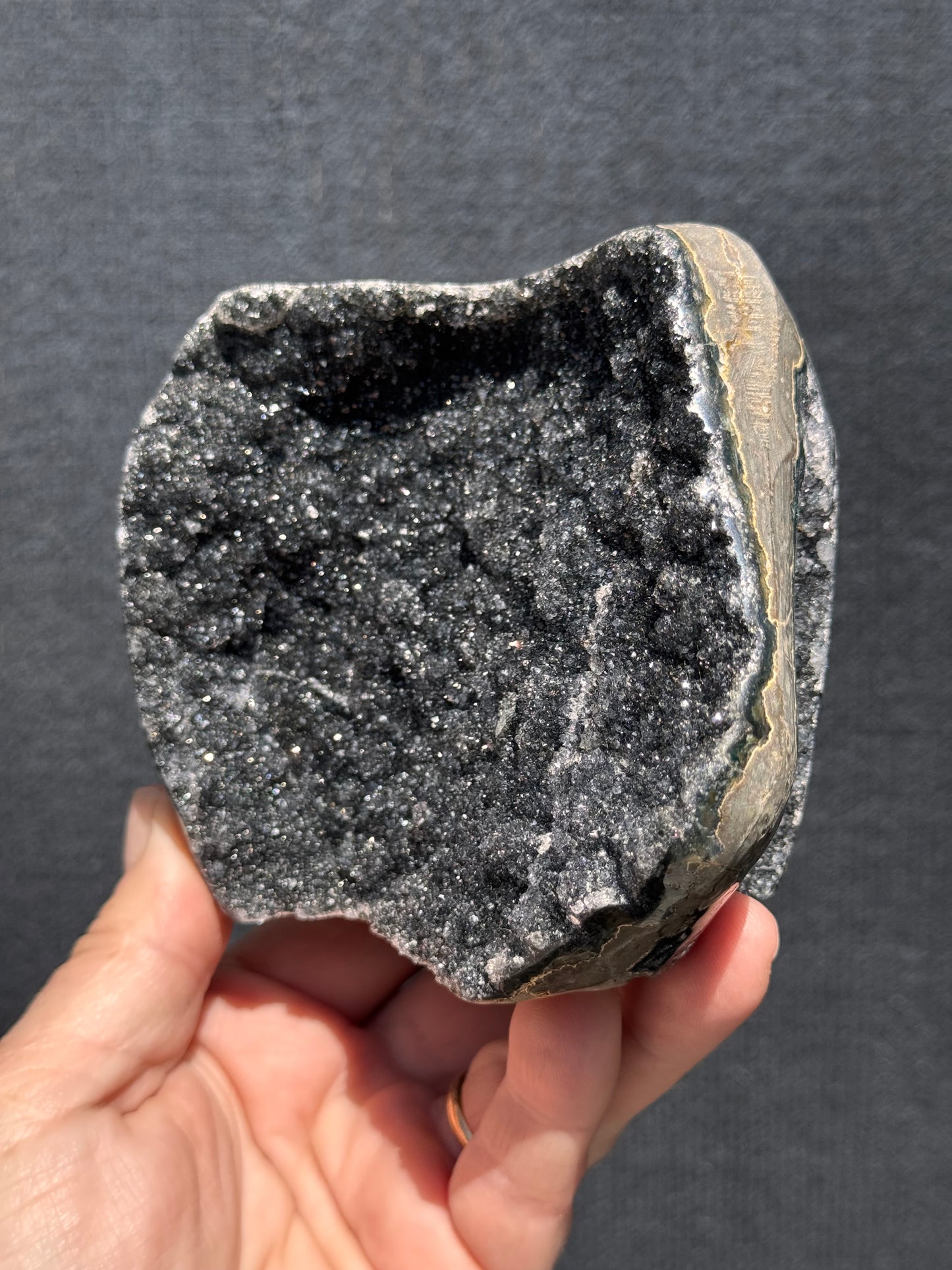 Black Amethyst cut base  7
