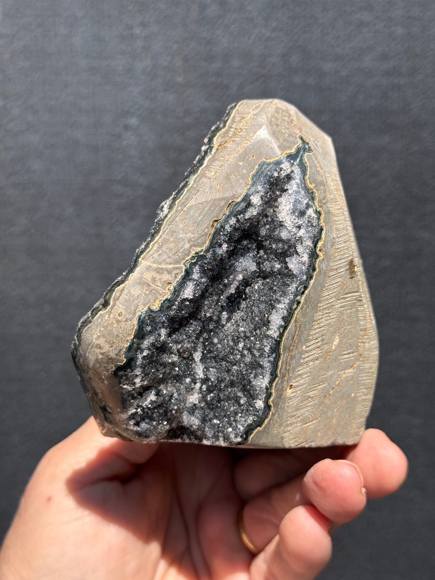 Black Amethyst cut base  7