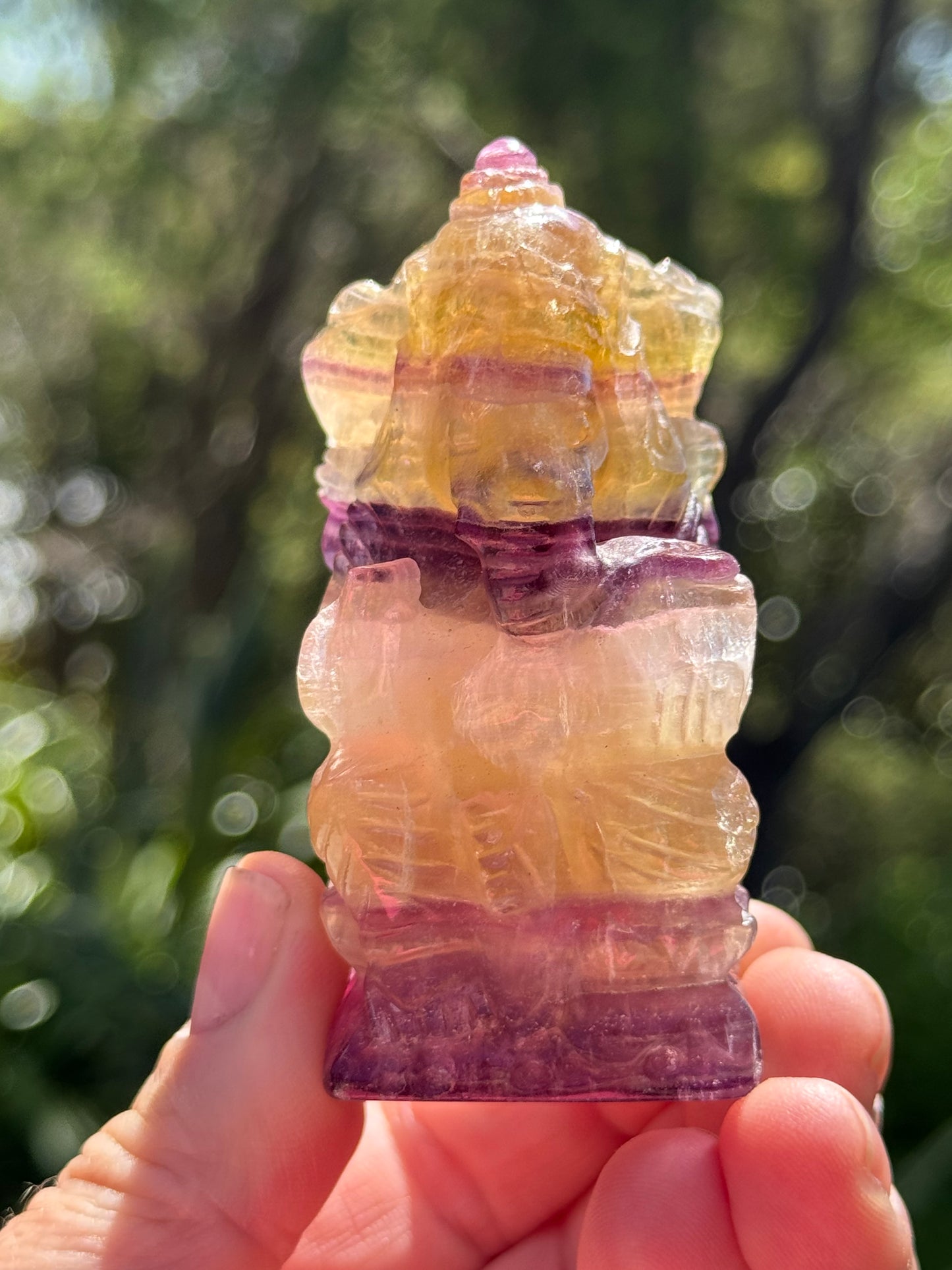 Rainbow Fluorite Ganesha