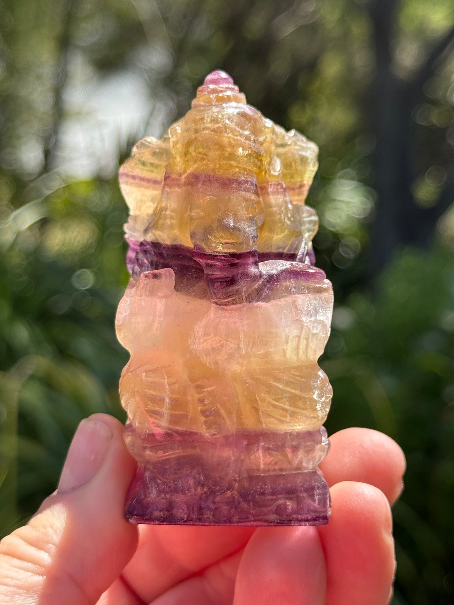 Rainbow Fluorite Ganesha