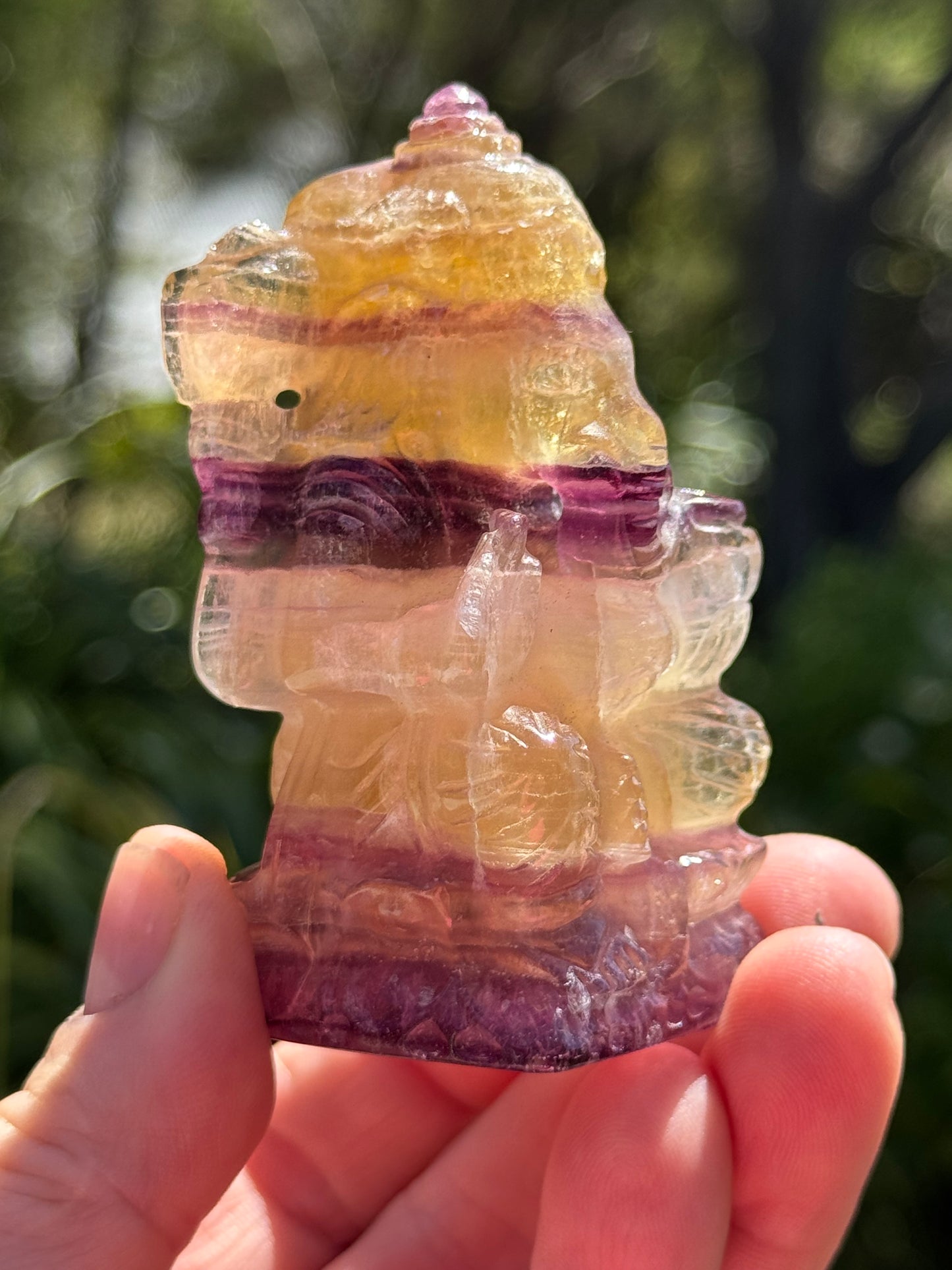 Rainbow Fluorite Ganesha