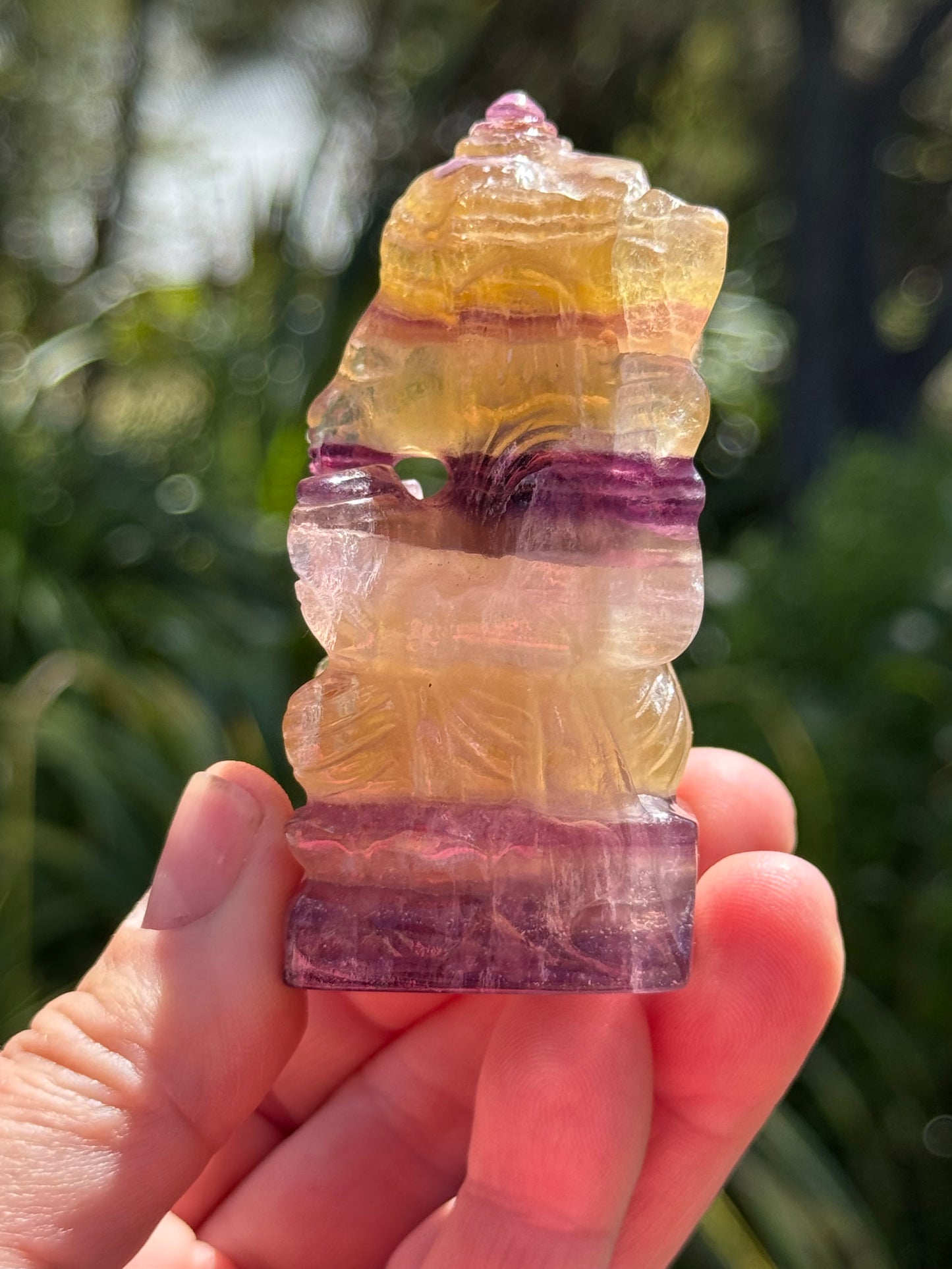 Rainbow Fluorite Ganesha