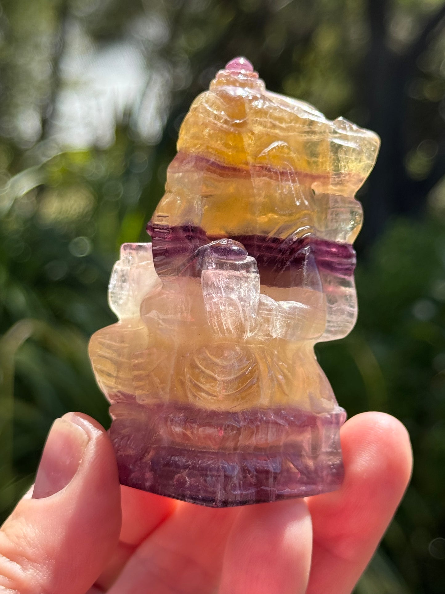 Rainbow Fluorite Ganesha