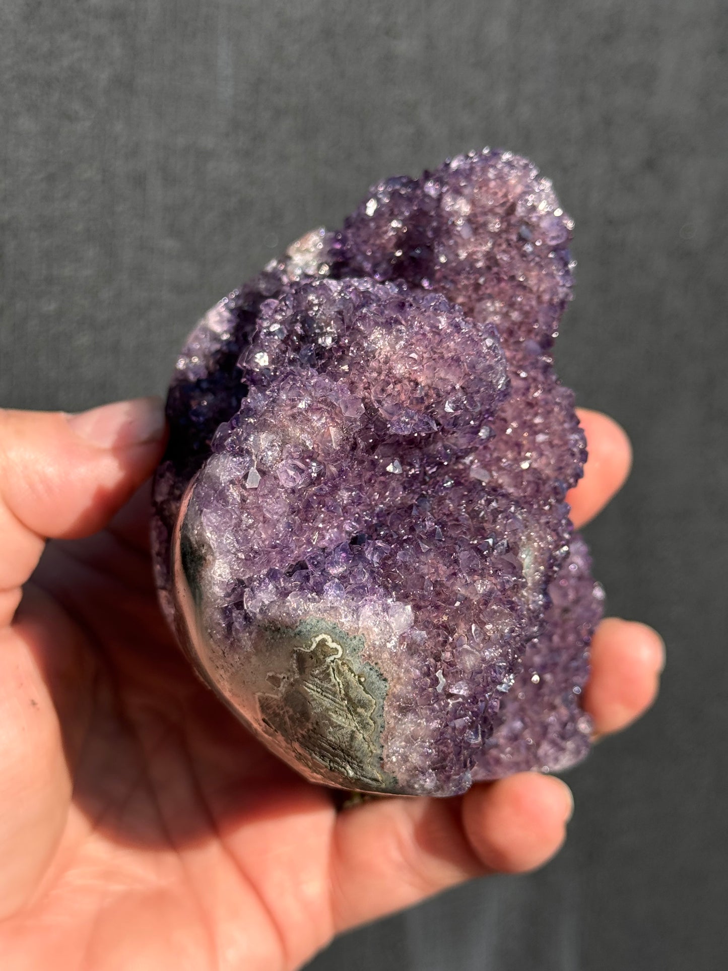 Amethyst Cluster cut base - Naturally one of a kind
