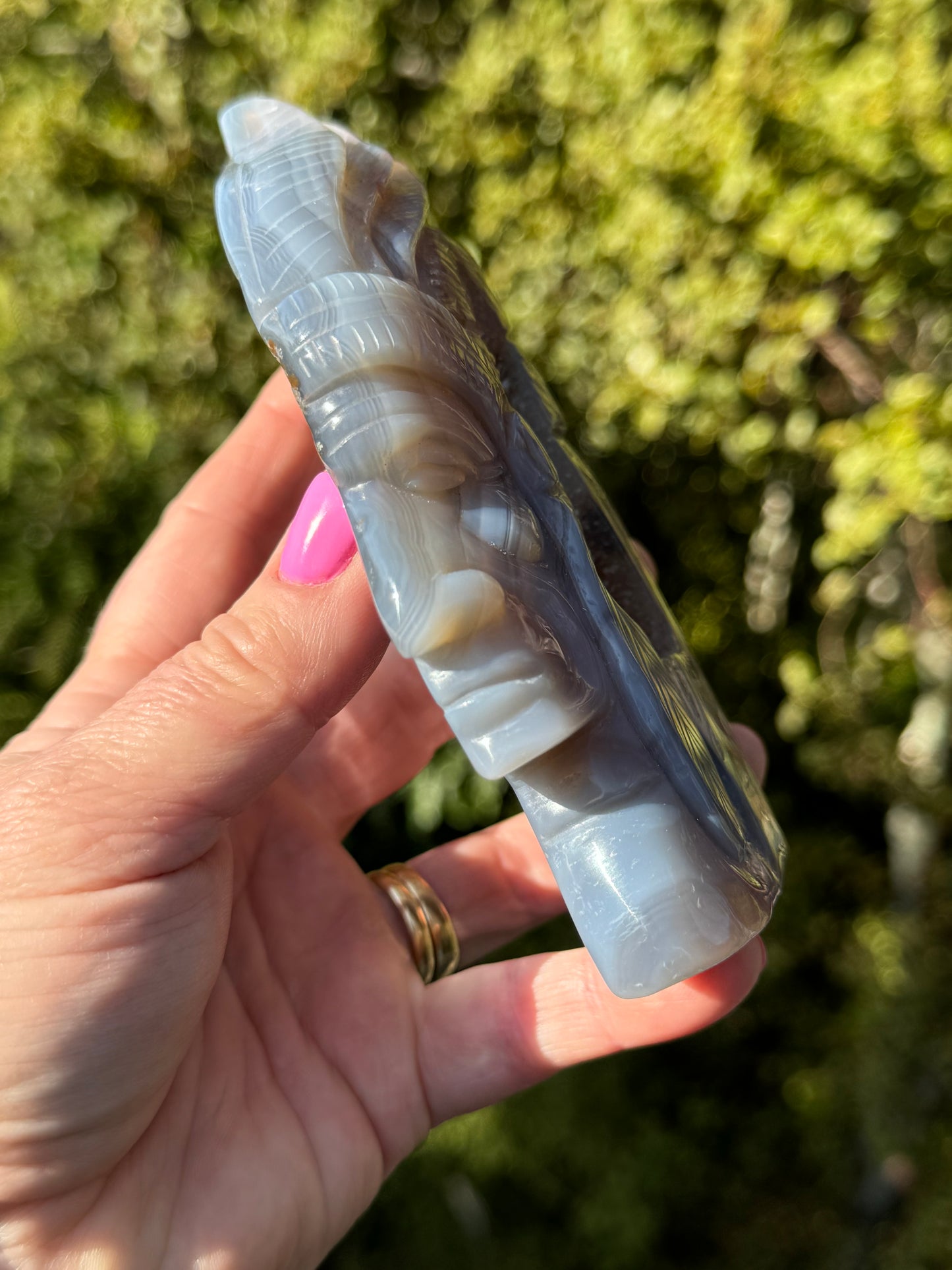 Agate Indigenous American Head