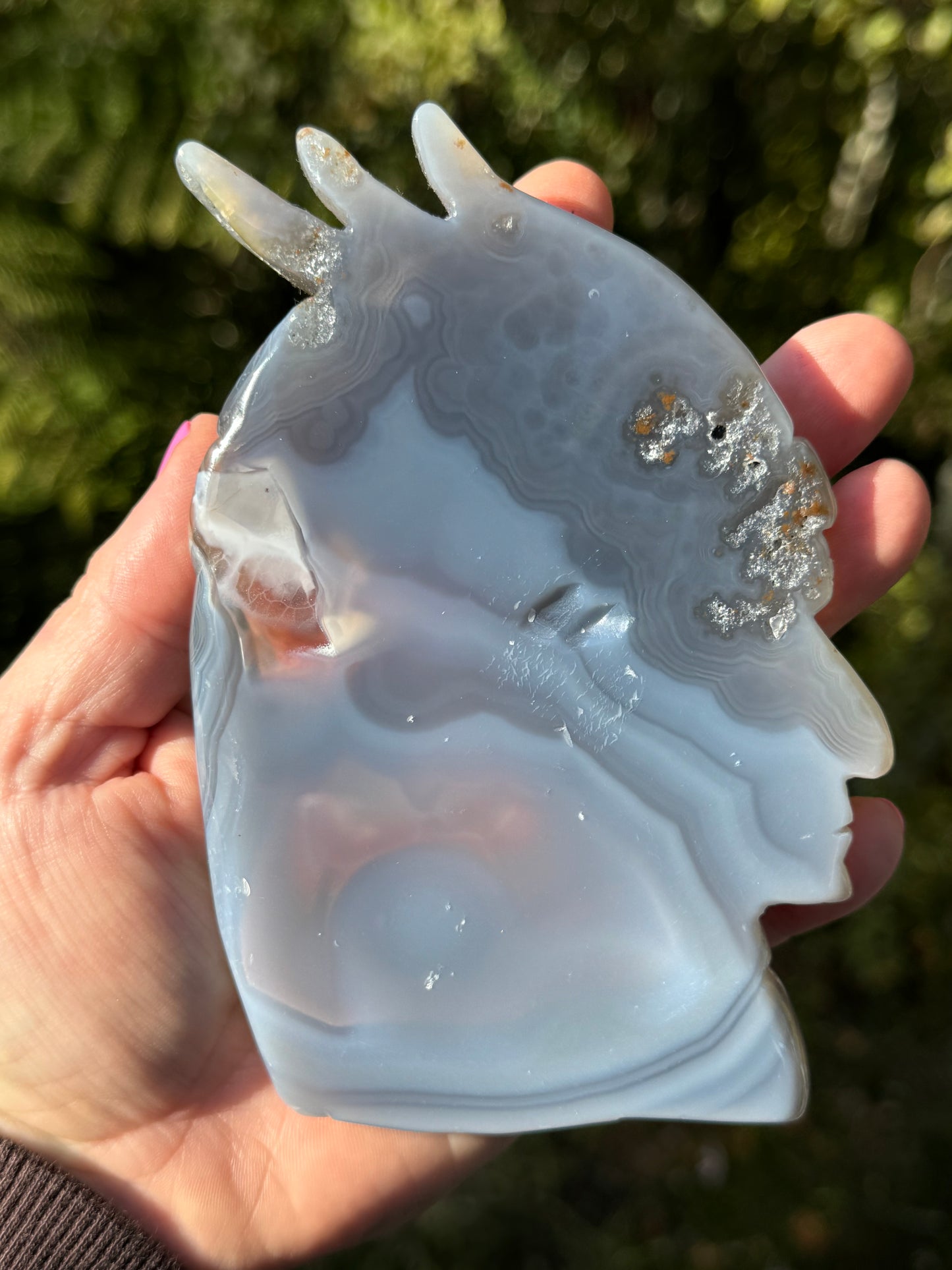 Agate Indigenous American Head