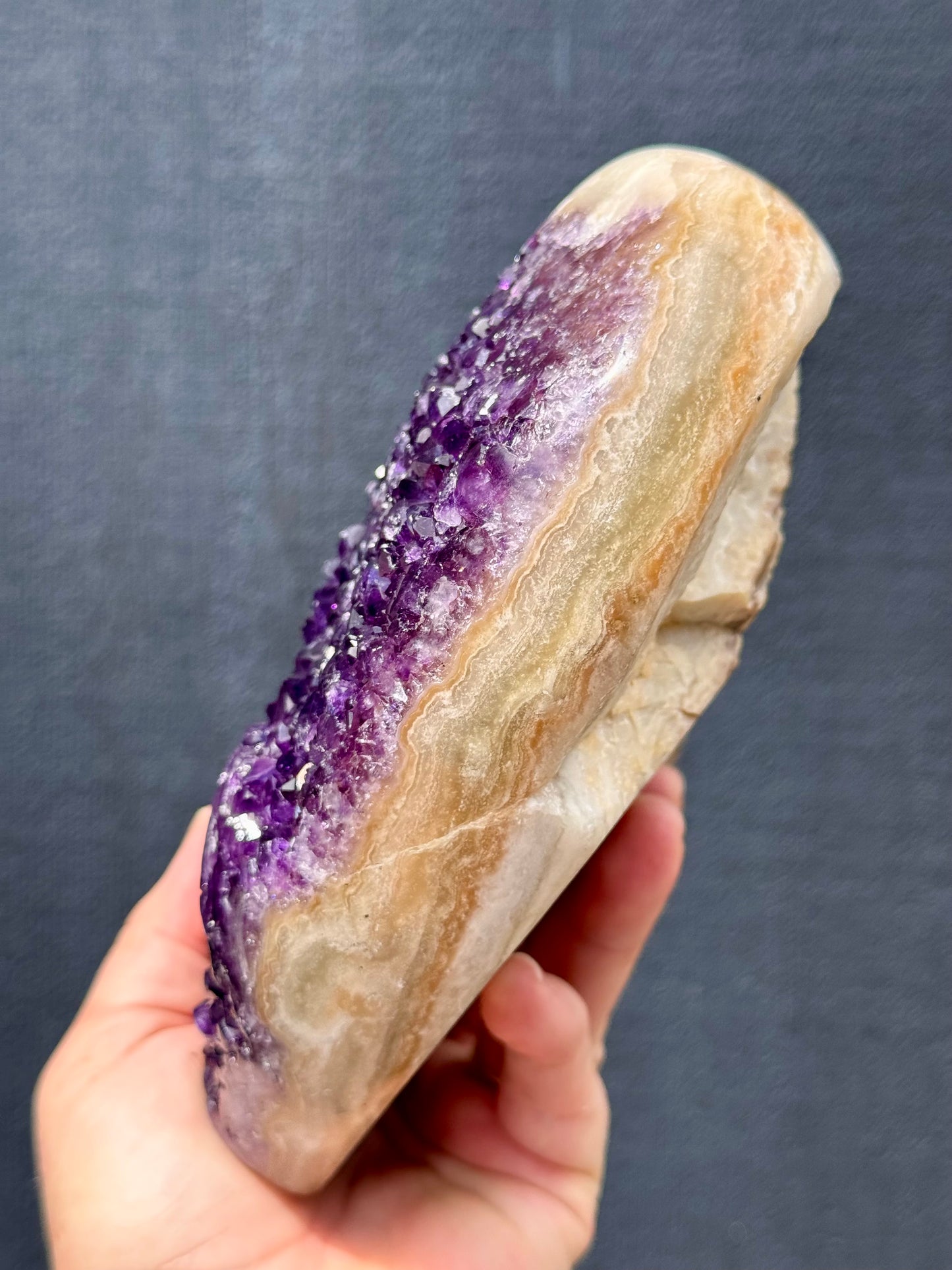 Uruguay Amethyst Cluster Heart - Large