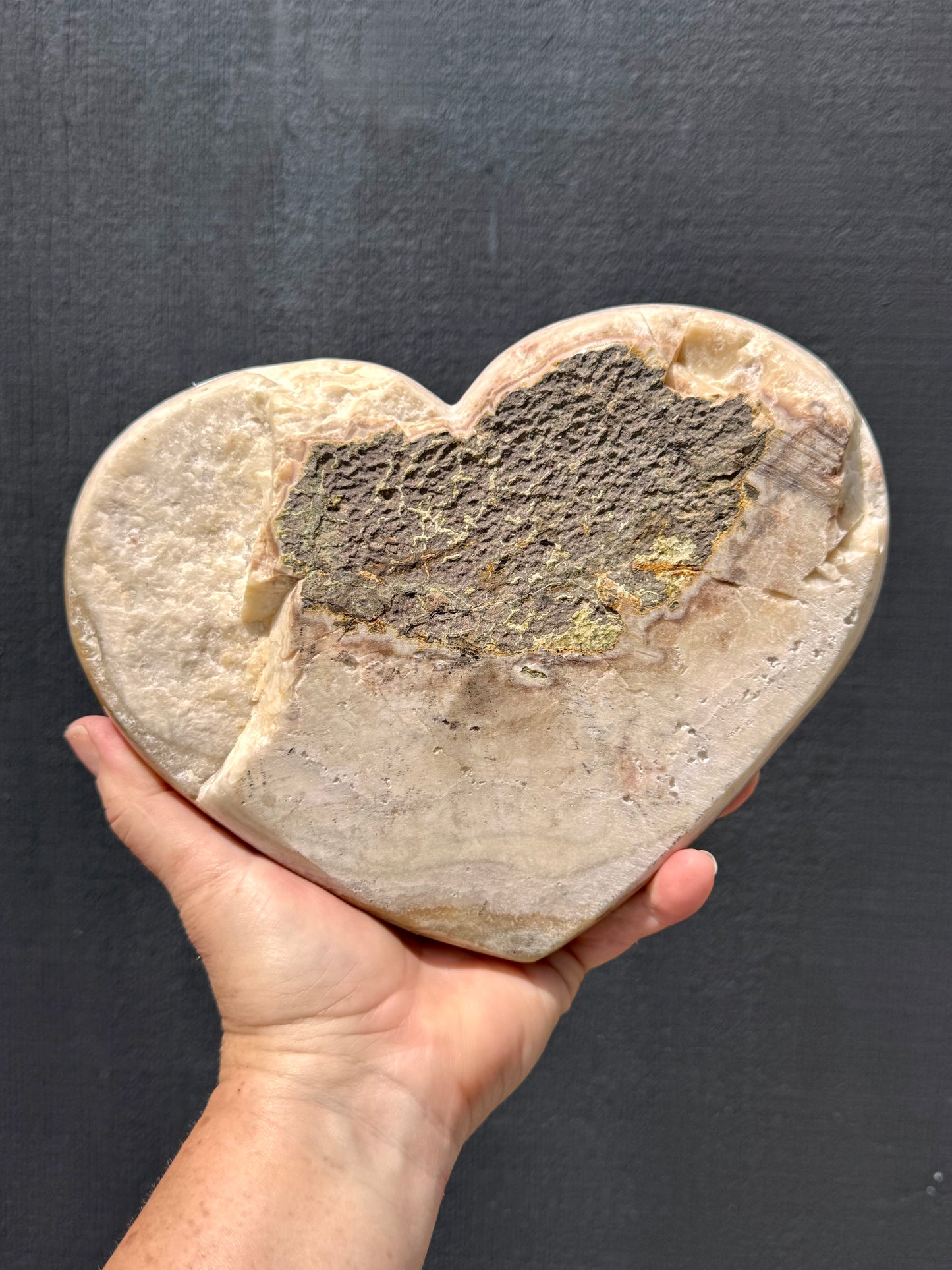 Uruguay Amethyst Cluster Heart - Large