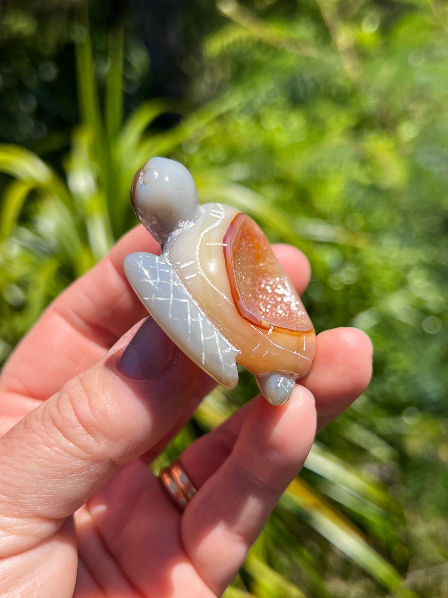 Agate Geode Turtle