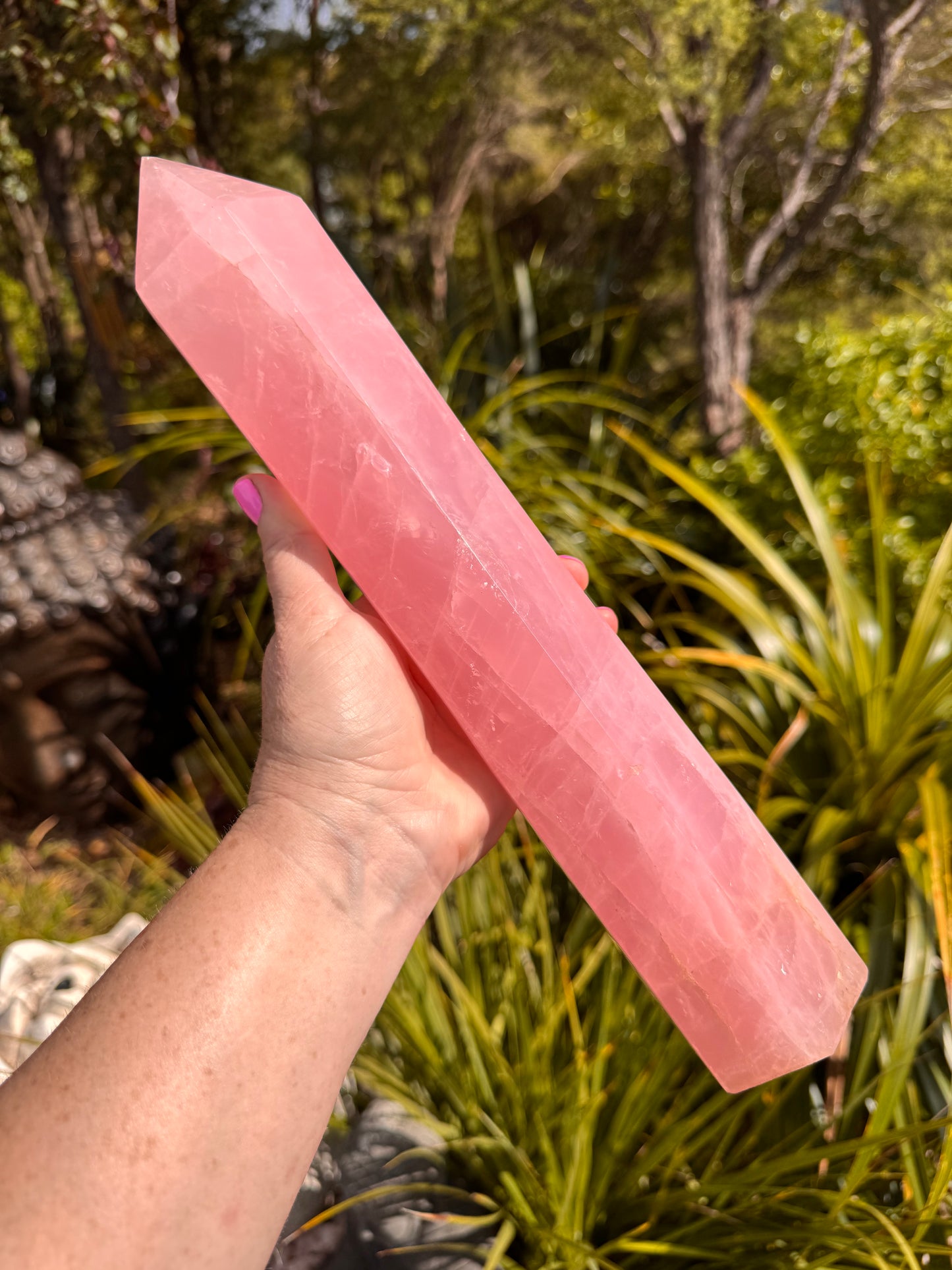 Rose Quartz Tower - Extra Large