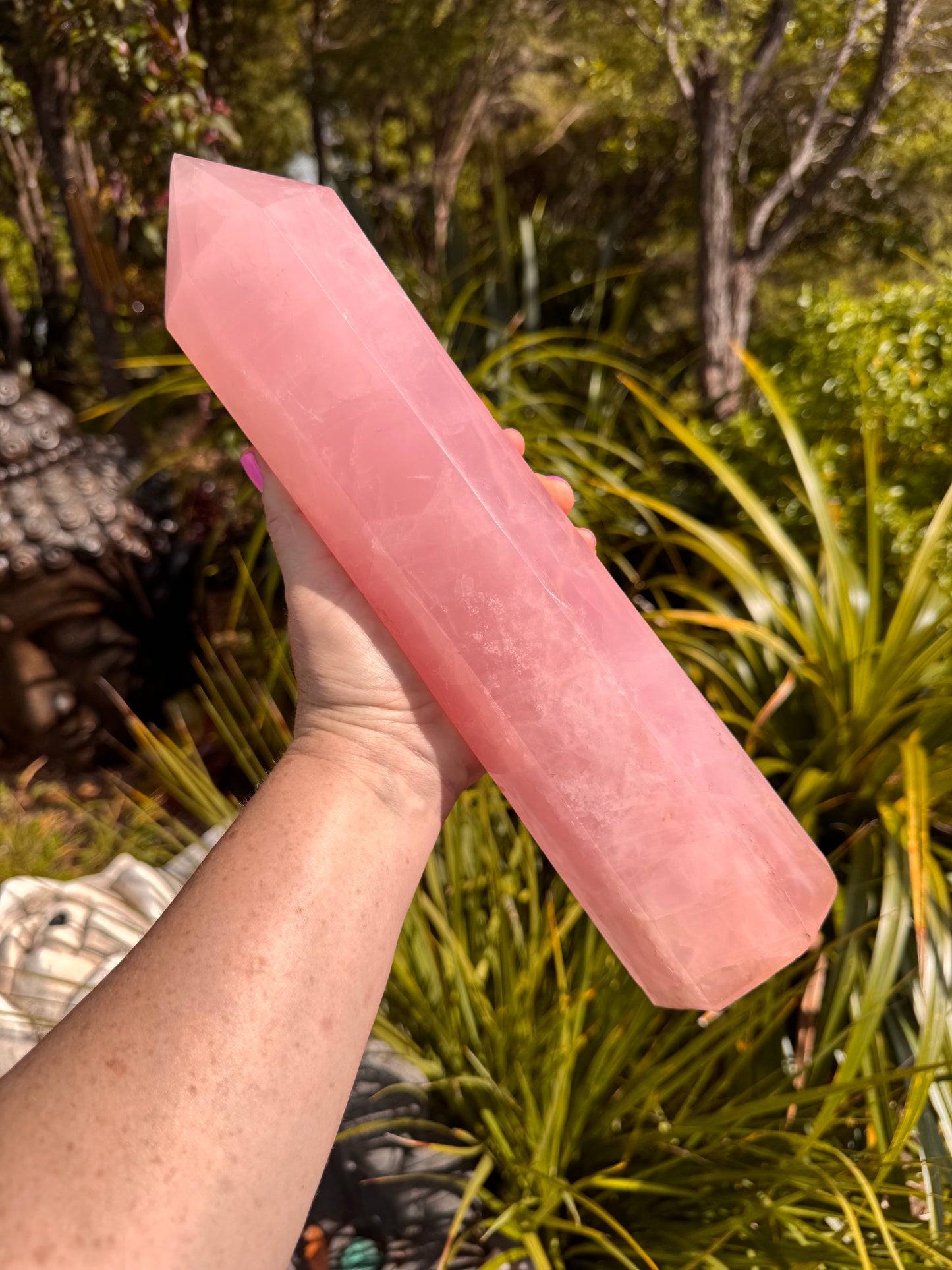 Rose Quartz Tower - Extra Large